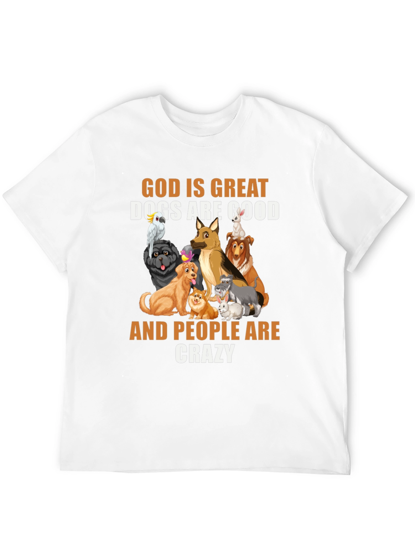Black God Is Great Dogs Are Good T-Shirt view 12