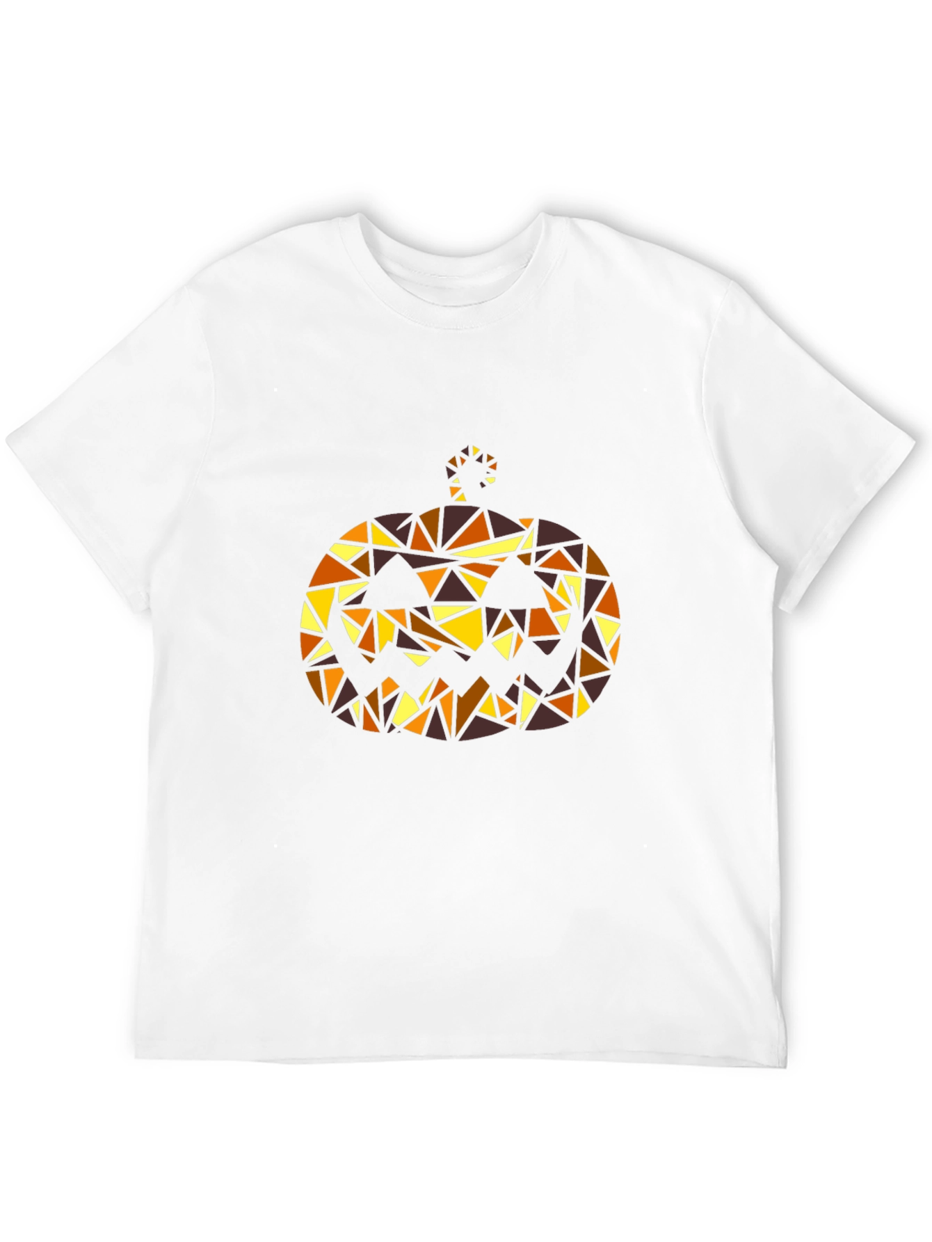 Black Geometric Pumpkin T-Shirt view 12