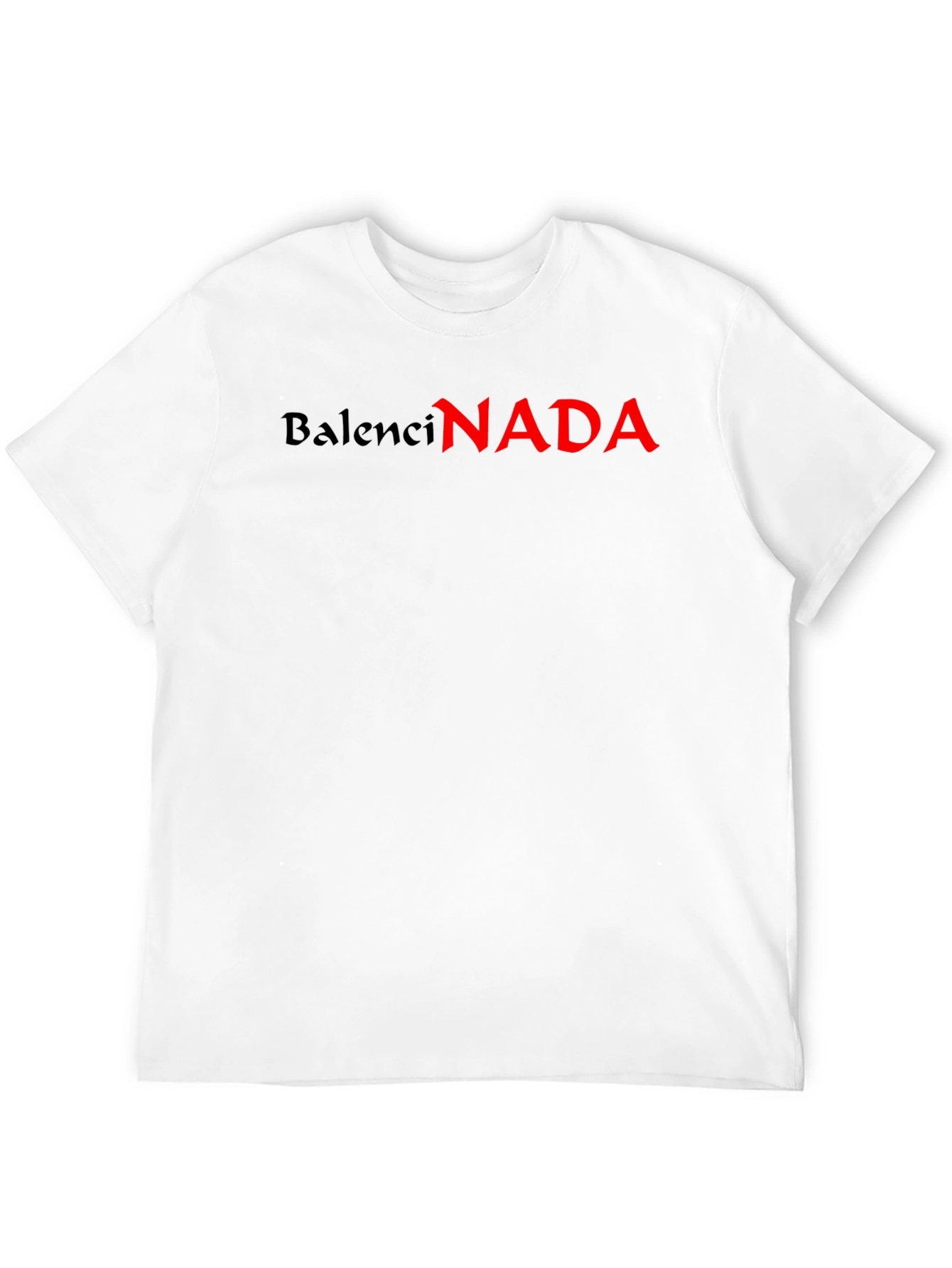 Black BalenciNADA Graphic Tee - Black Short Sleeve Crew Neck T-Shirt view 12
