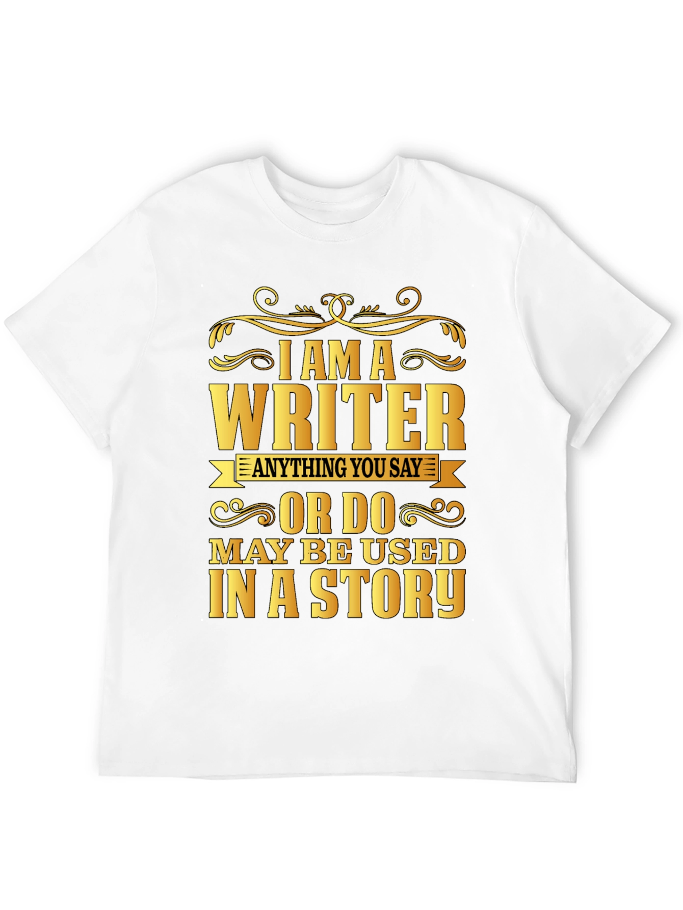 Black I Am A Writer Graphic Tee view 12