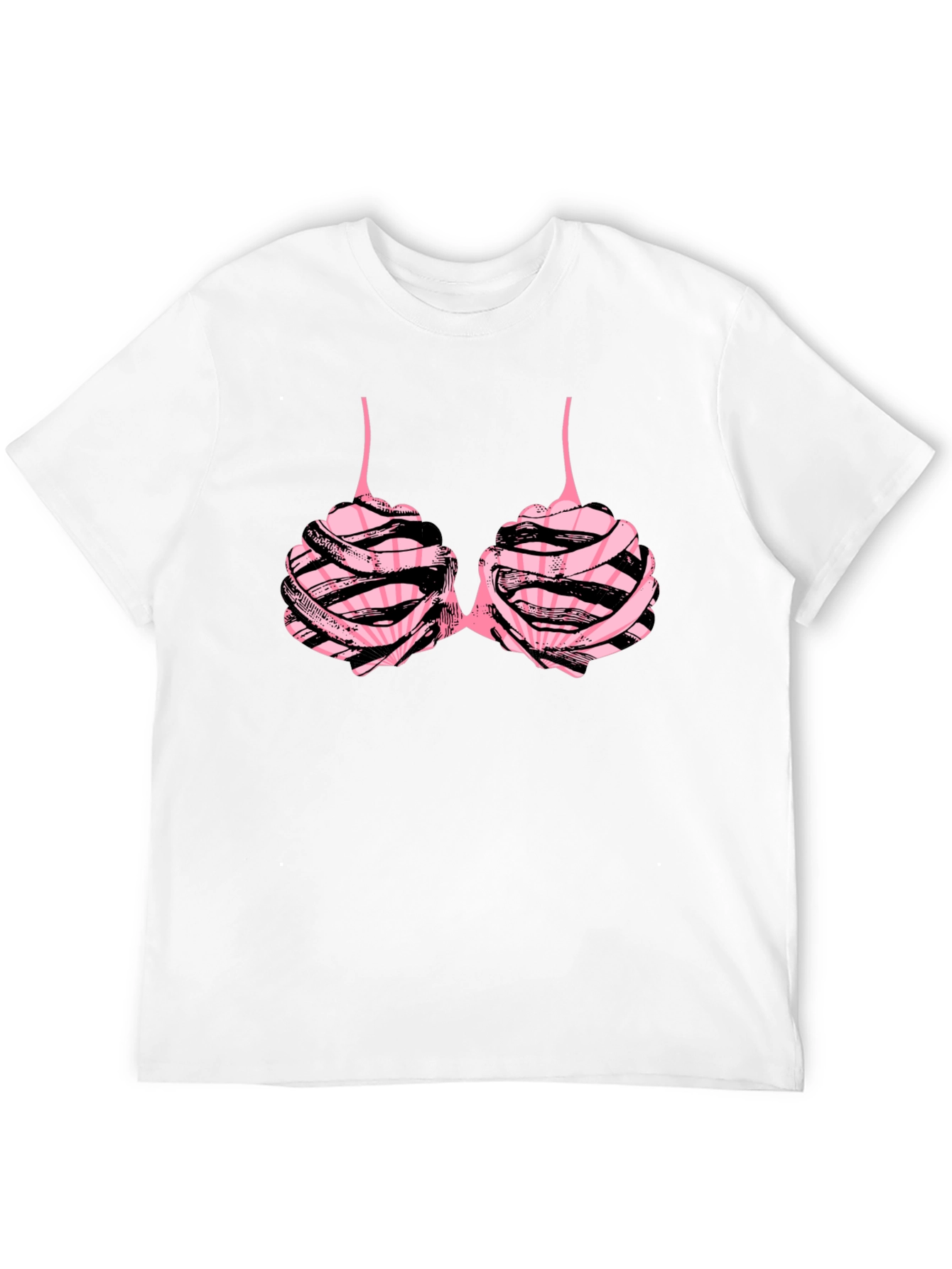 Black Funny Bra T-Shirt view 12