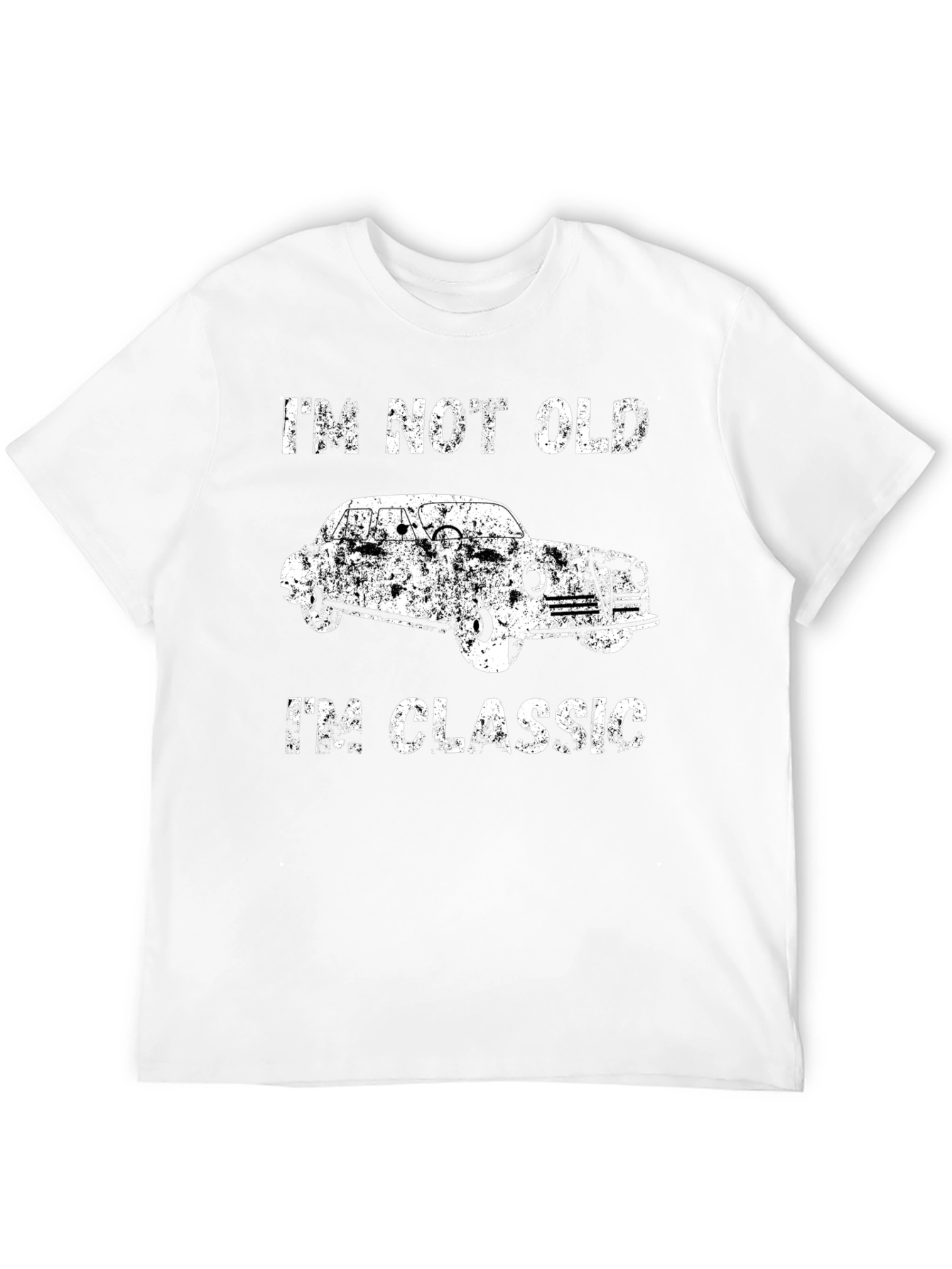 Black Classic Car T-Shirt - I'm Not Old, I'm Classic view 12