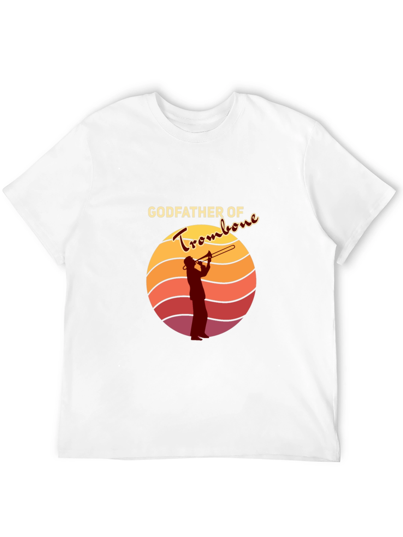 Black Godfather of Trombone Black T-Shirt view 12