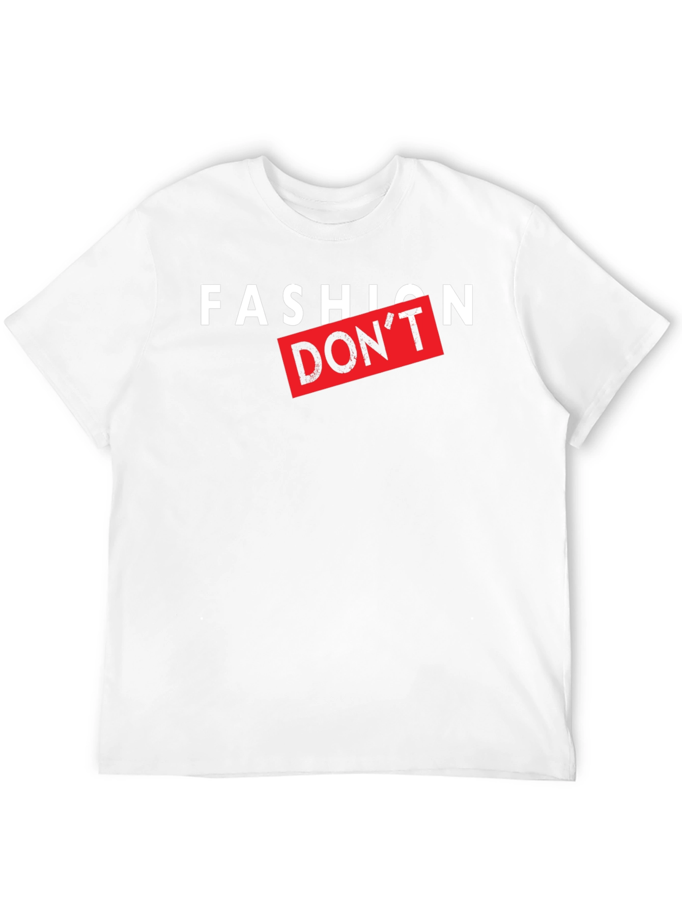 Black Fashion Don't Graphic Print Black T-Shirt view 12