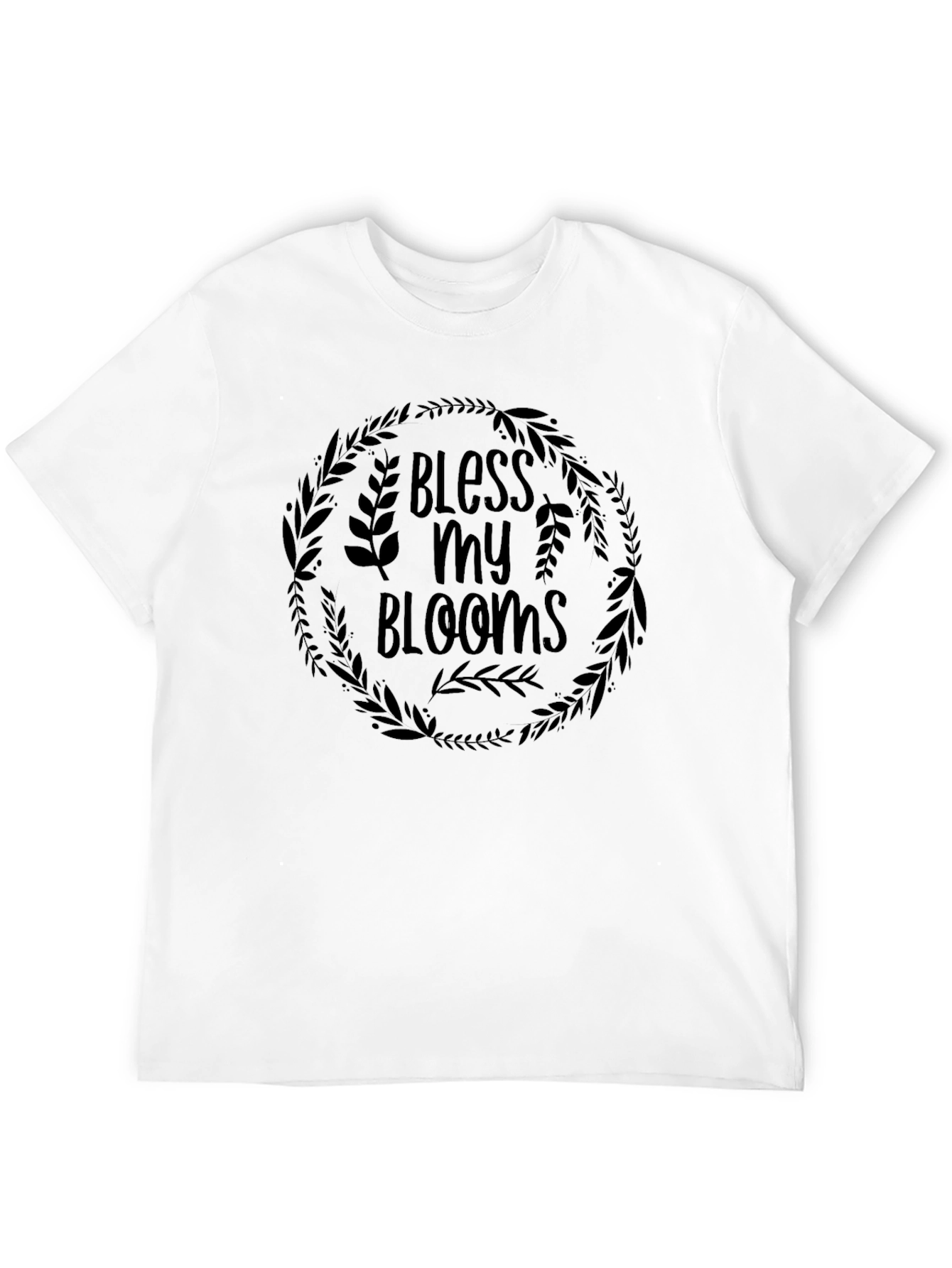 Black Bless My Blooms Graphic T-Shirt - Black view 12