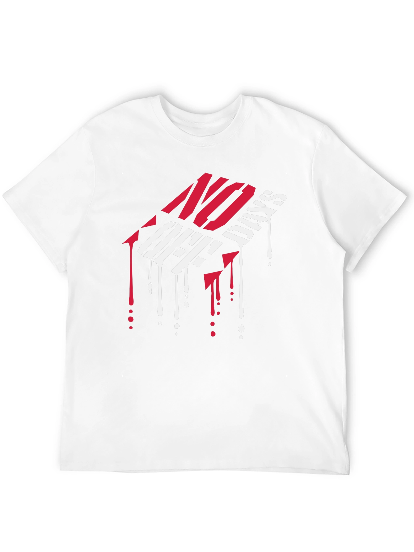 Black No Off Days Graphic Tee - Bold Streetwear T-Shirt view 12