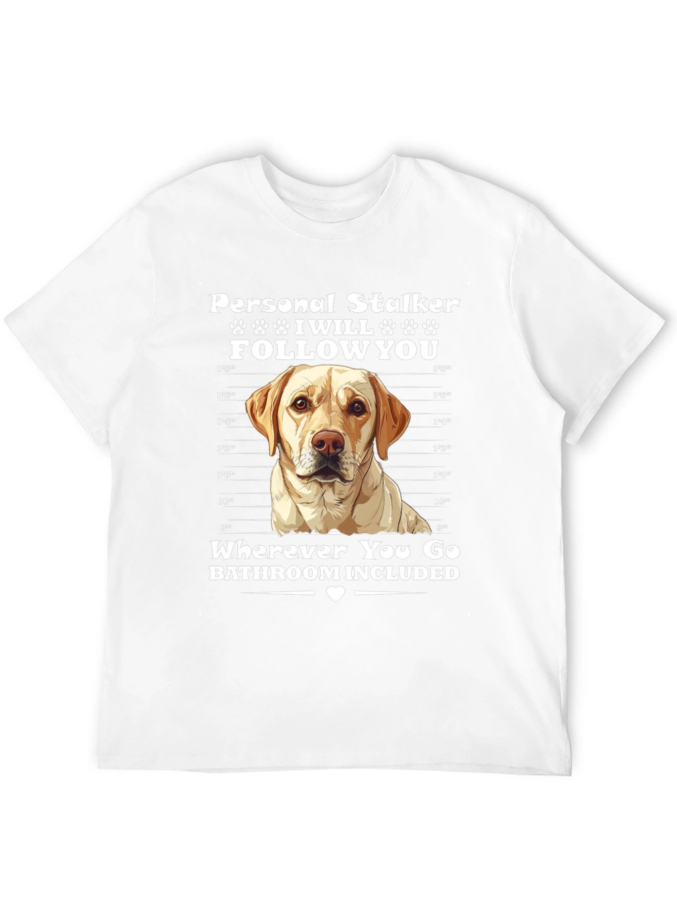 Black Personal Stalker Dog T-Shirt view 12