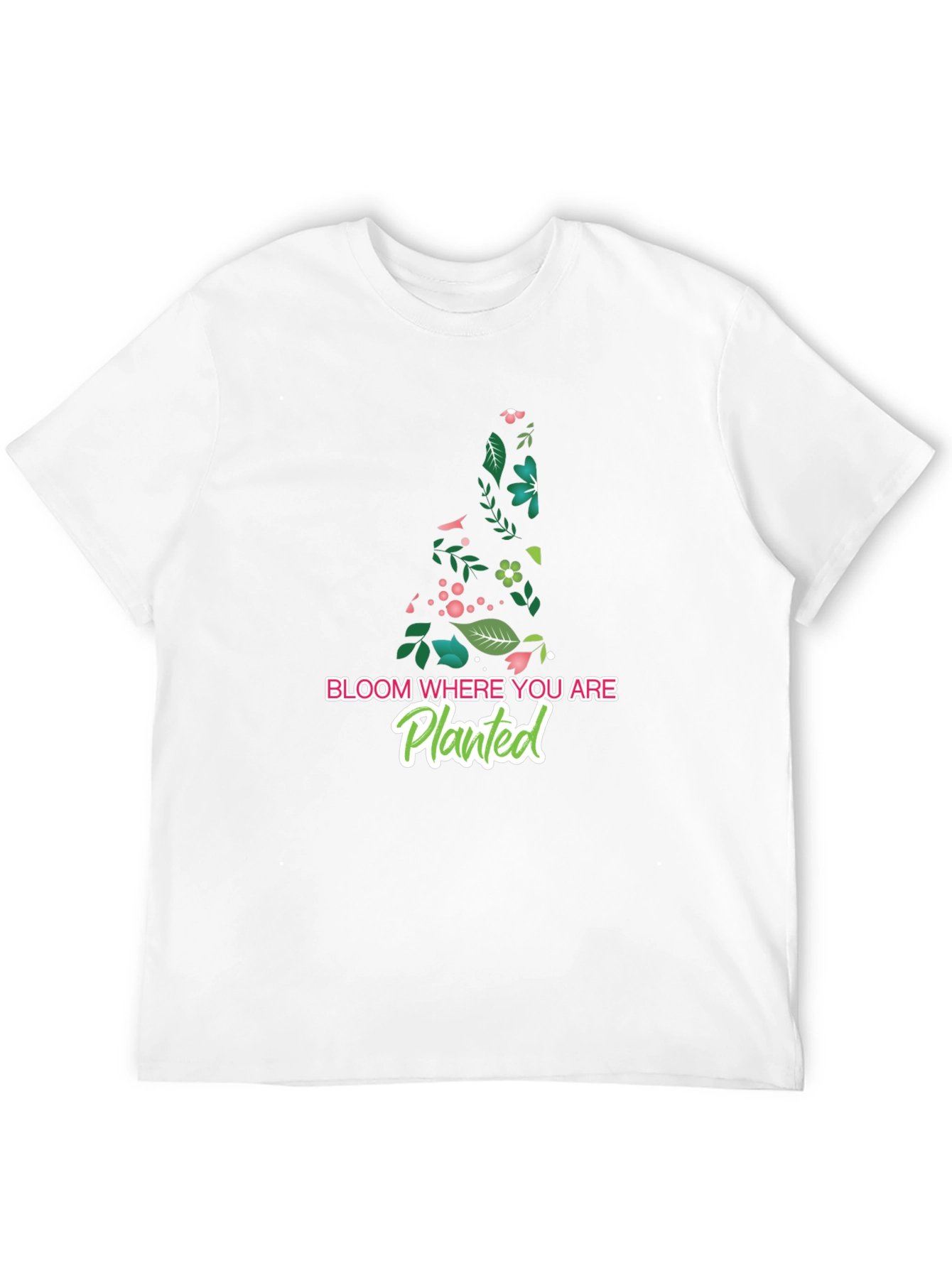 Black Bloom Where You Are Planted T-Shirt view 12