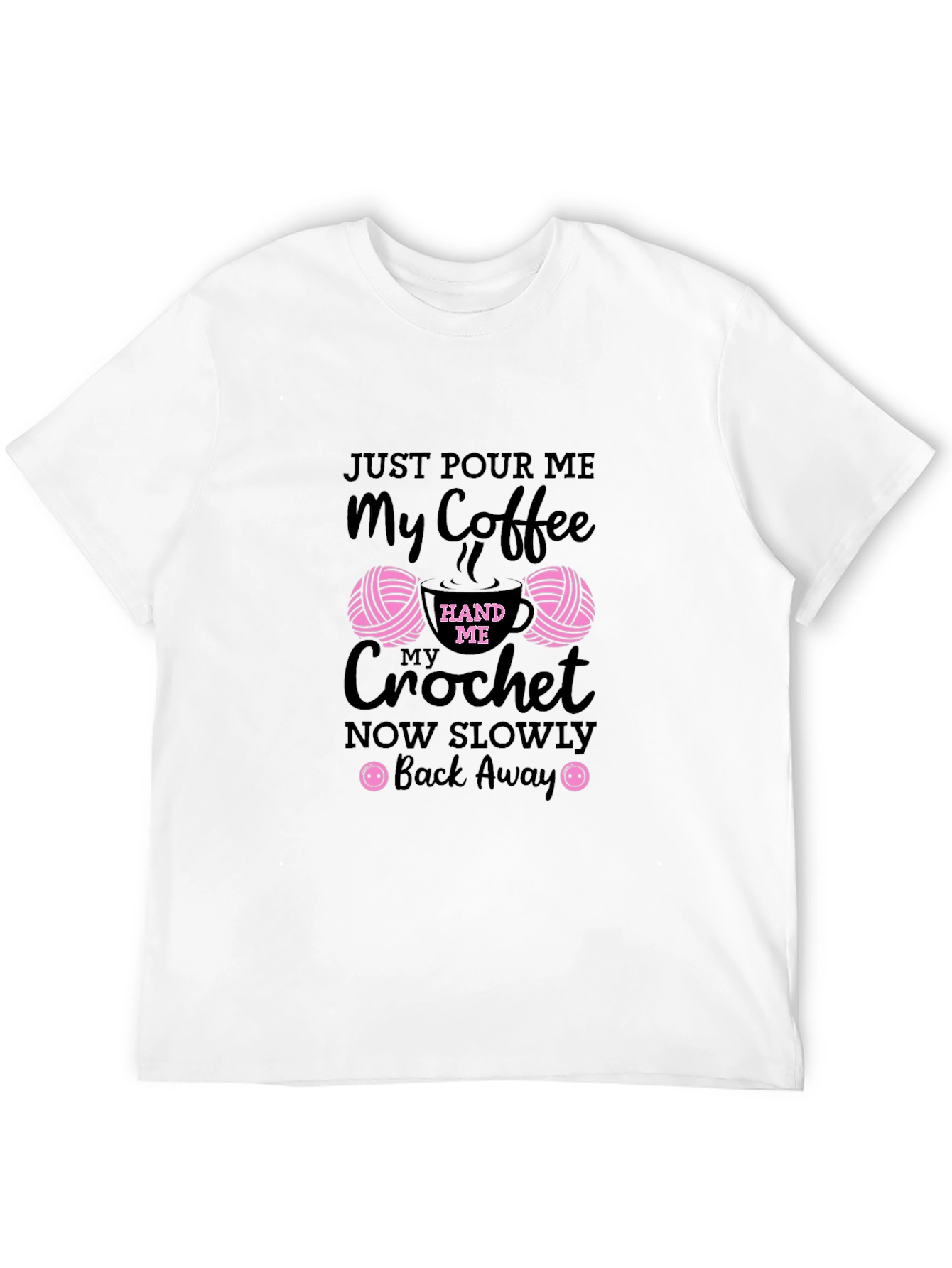 Black Coffee & Crochet Graphic Tee - Humor Apparel view 12
