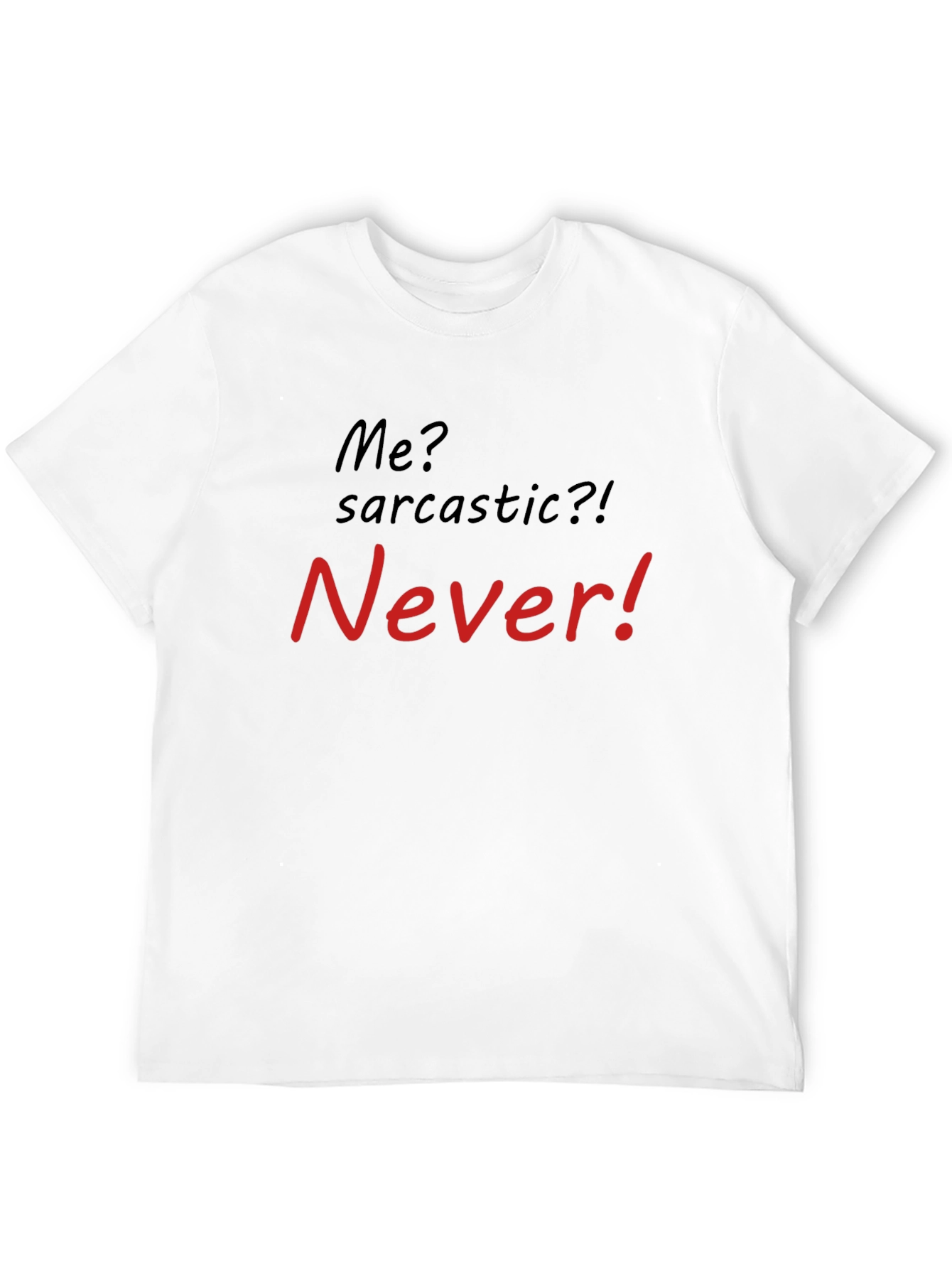 Black Sarcastic? Never! Men's Graphic T-Shirt view 12
