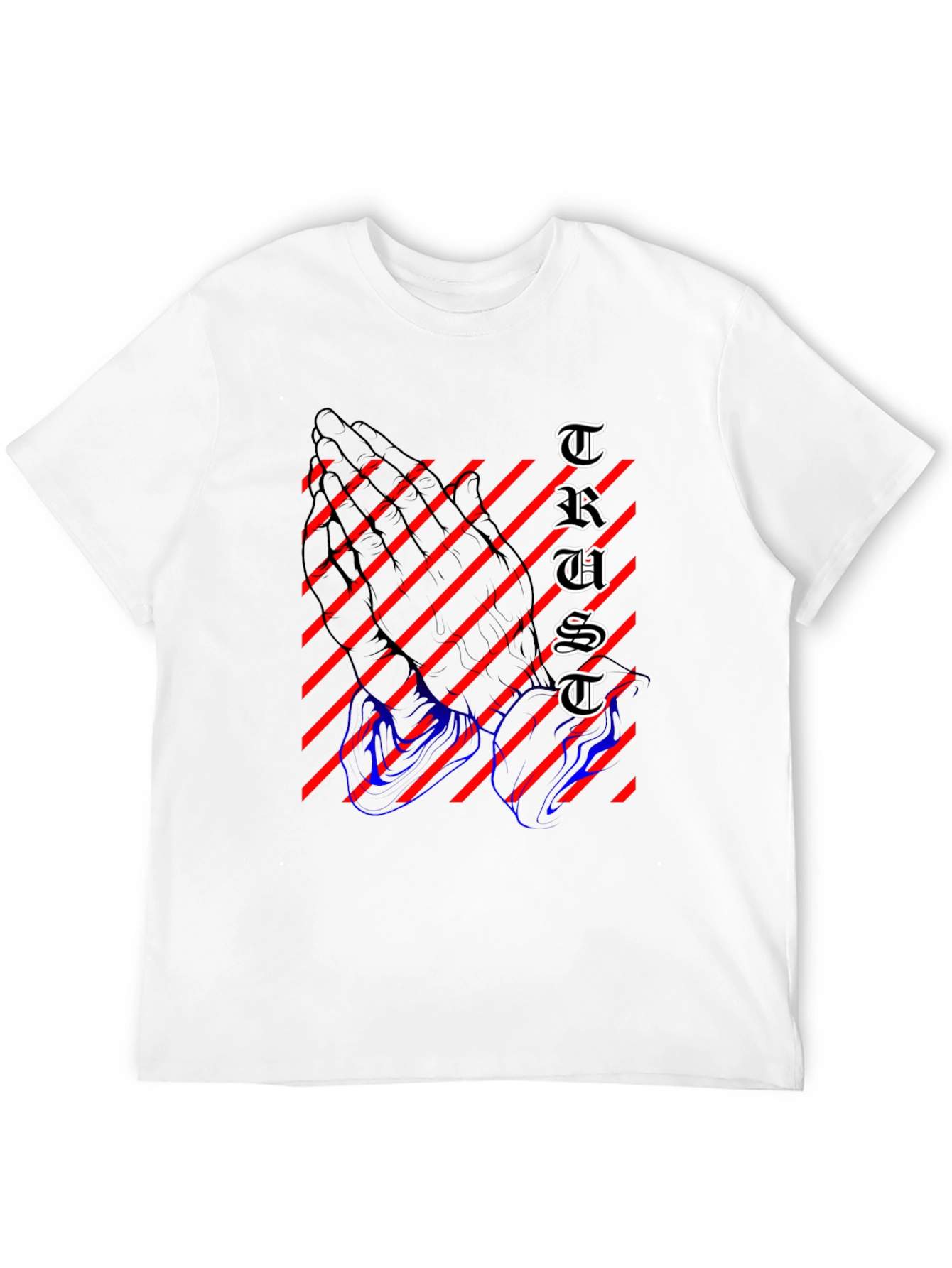 Black Trust Graphic Print Black T-Shirt view 12