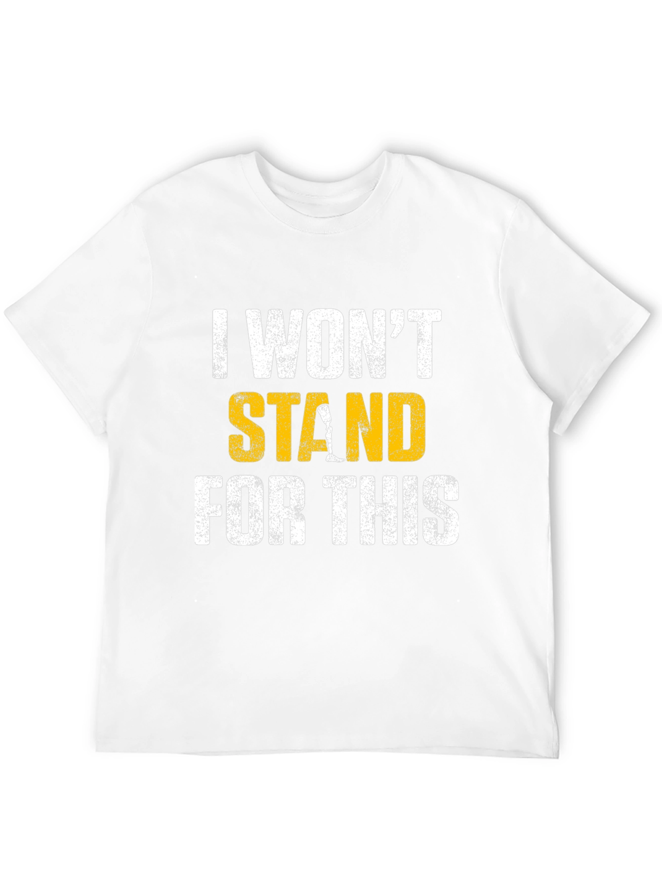 Black I Won't Stand for This Graphic Tee view 12