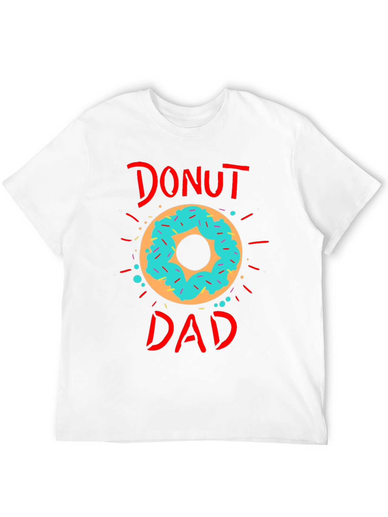 Black Donut Dad T-Shirt - Father's Day Tee view 12
