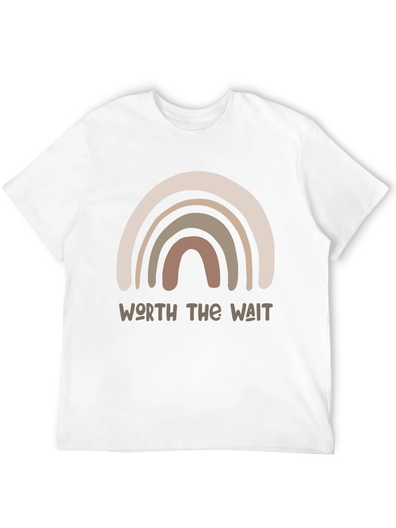 Black Worth the Wait Rainbow Graphic Tee - Unisex view 12