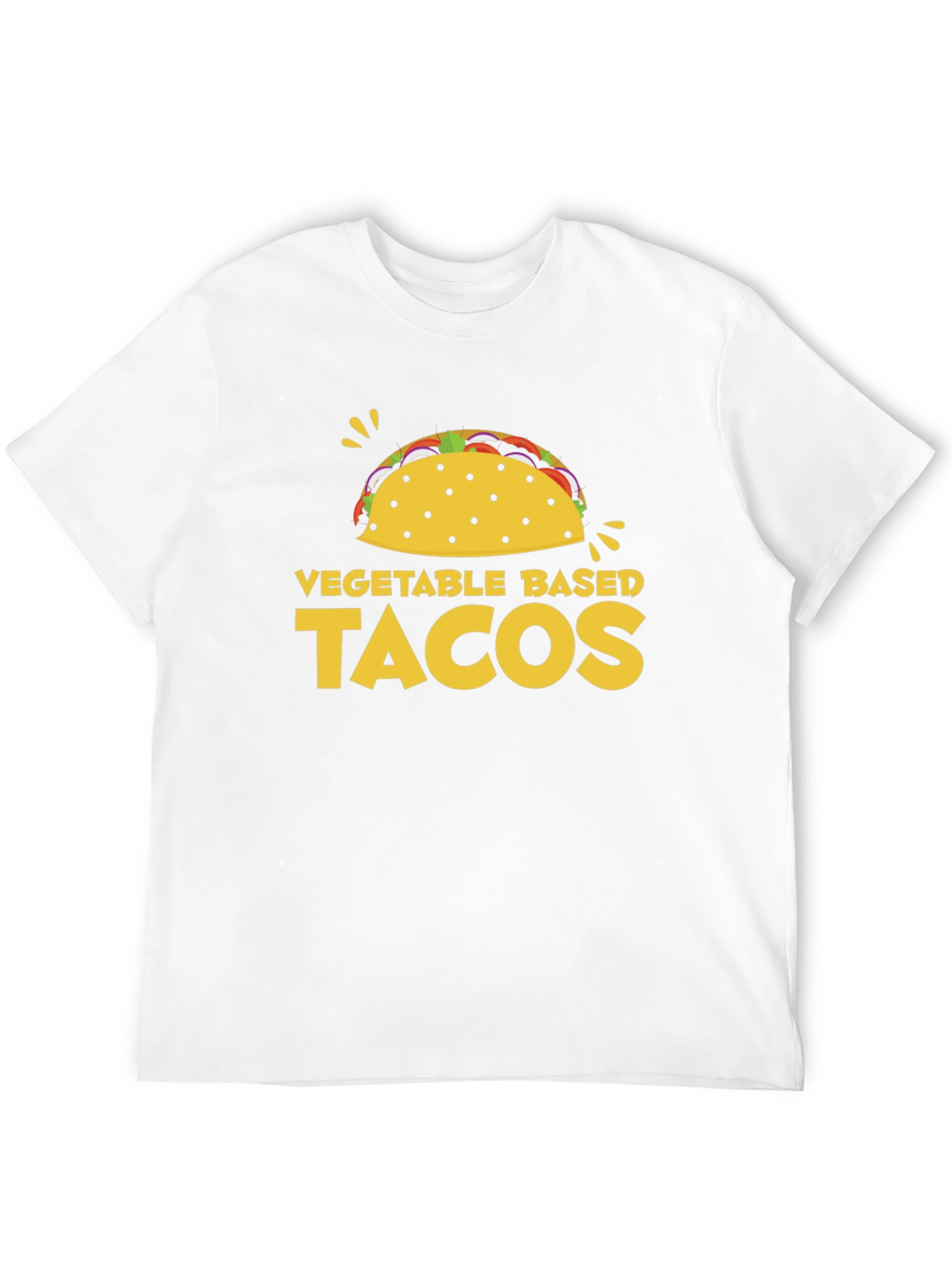 Black Vegetable Based Tacos Graphic T-Shirt view 12