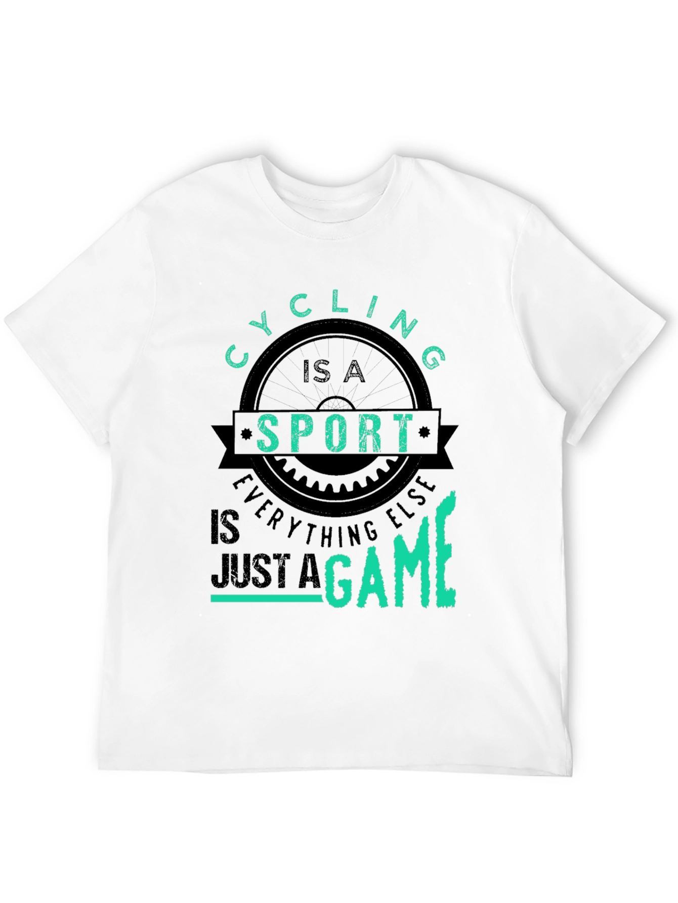 Black Cycling is a Sport T-Shirt view 12