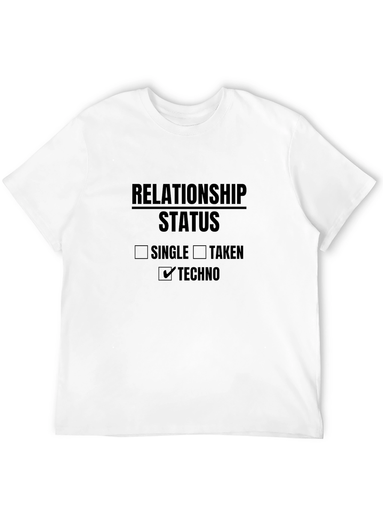 Black Relationship Status: Techno T-Shirt view 12
