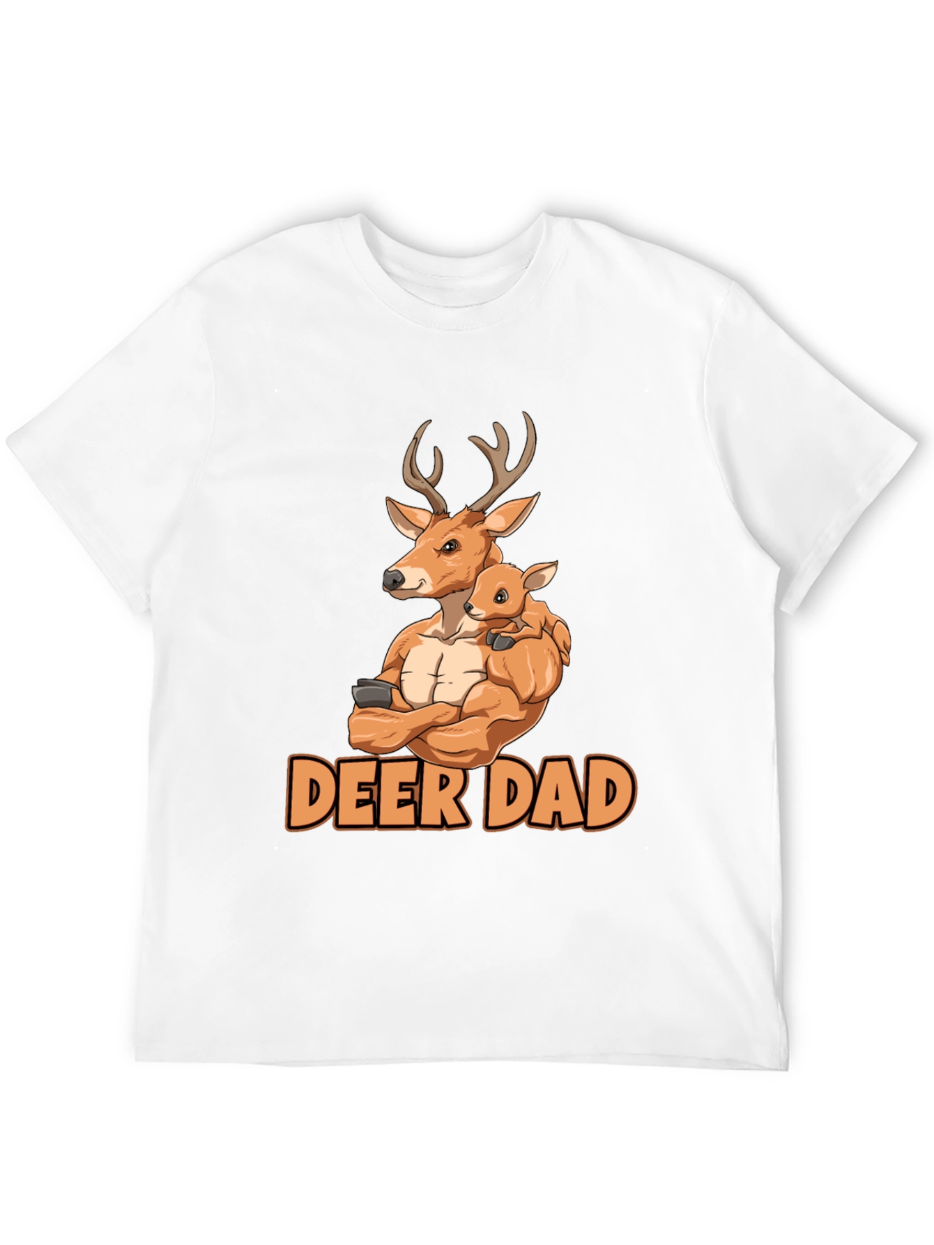 Black Deer Dad Graphic Tee - Father's Day Gift view 12