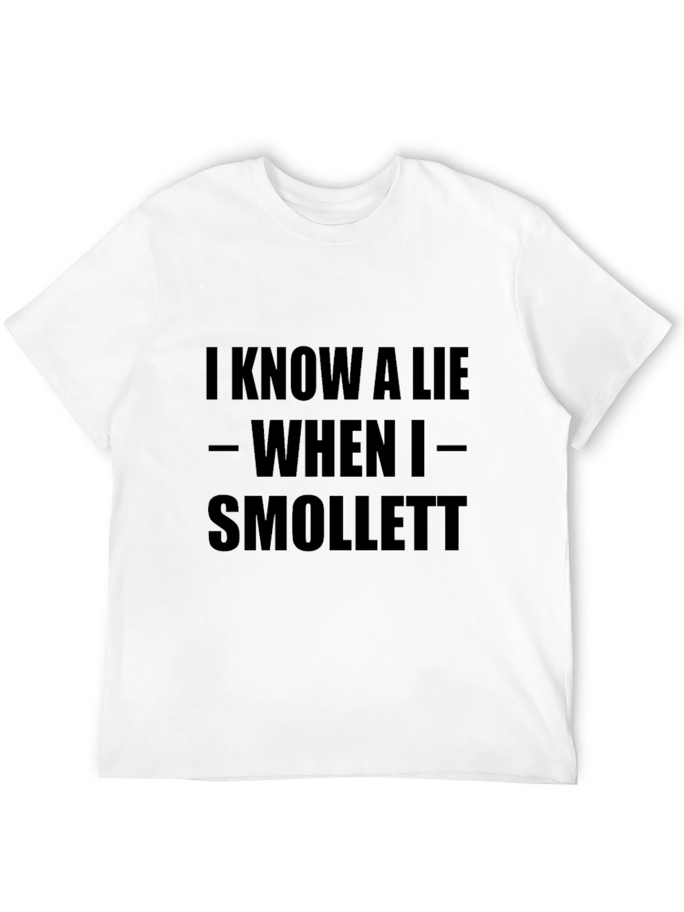 Black I Know a Lie - When I - Smollett Black T-Shirt view 12