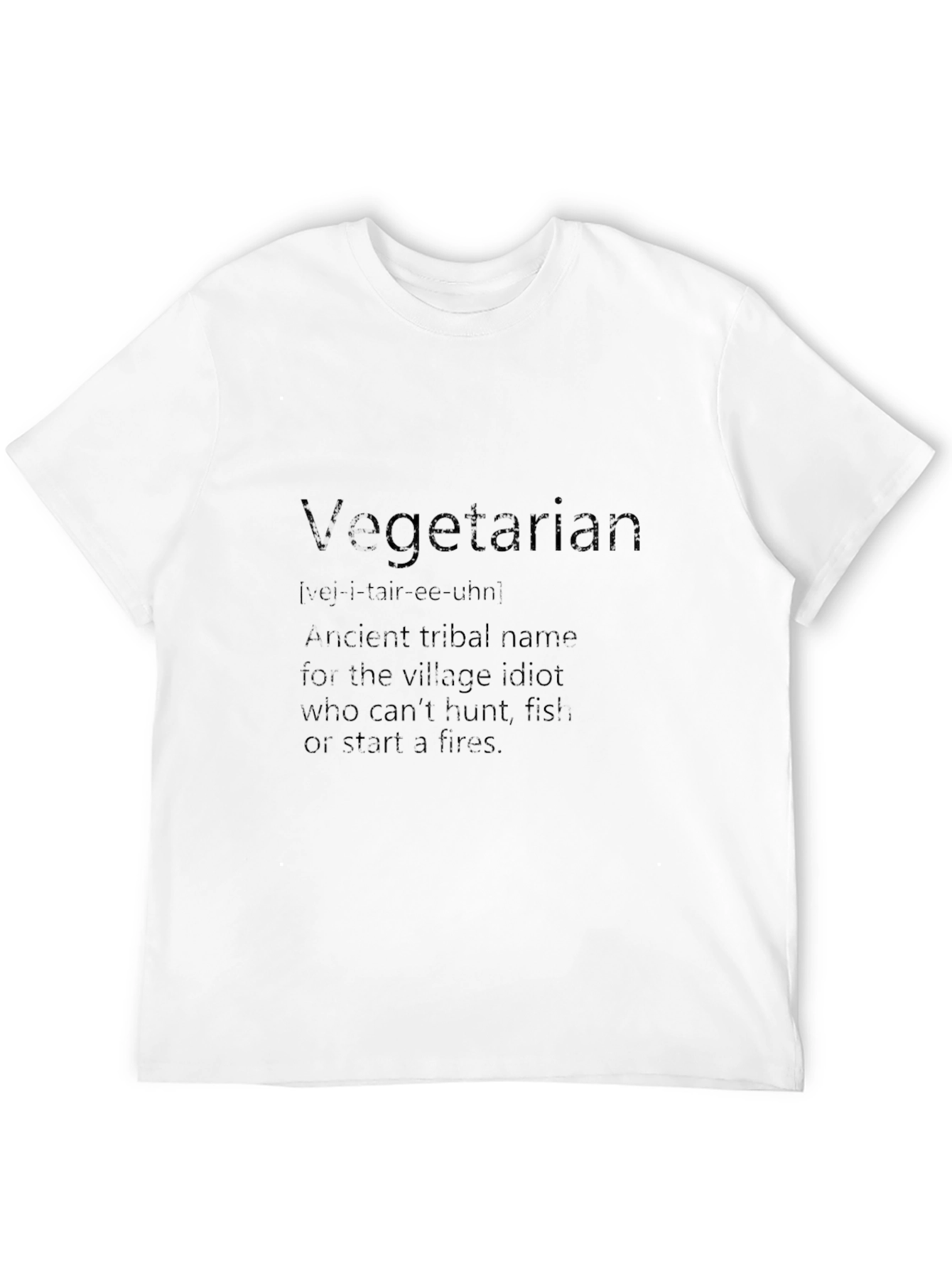 Black Vegetarian Definition Black Graphic T-Shirt view 12