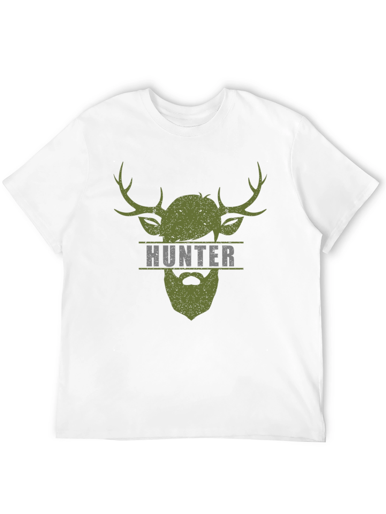Black Hunter Stag Graphic Tee - Men's Black T-Shirt view 12