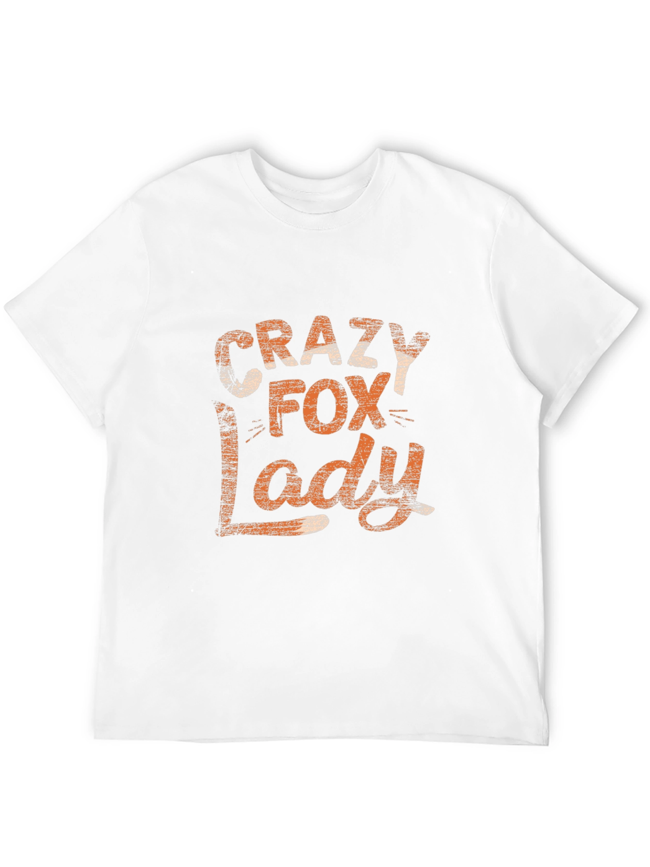 Black Crazy Fox Lady Graphic Tee - Unisex view 12