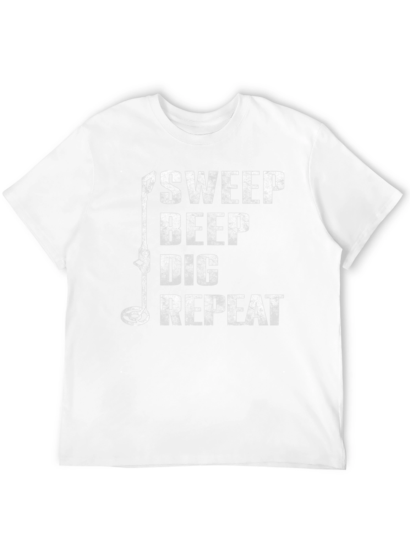Black Metal Detecting T-Shirt - Sweep Beep Dig Repeat view 12