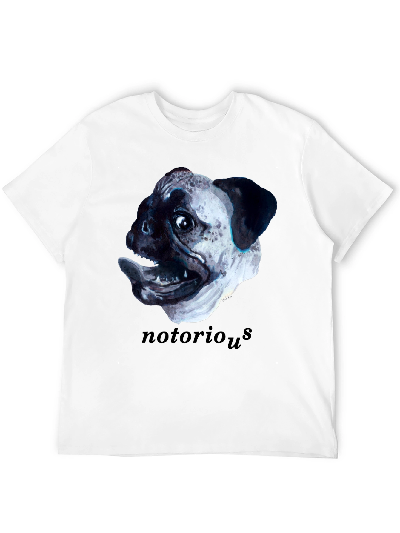 Black Notorious Pugs T-Shirt - Funny Dog Tee view 12