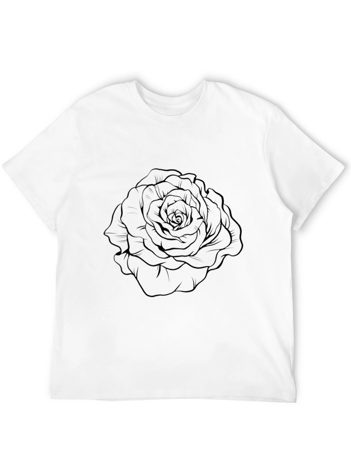 Black Black Rose Graphic Tee - Stylish Men's T-Shirt view 12
