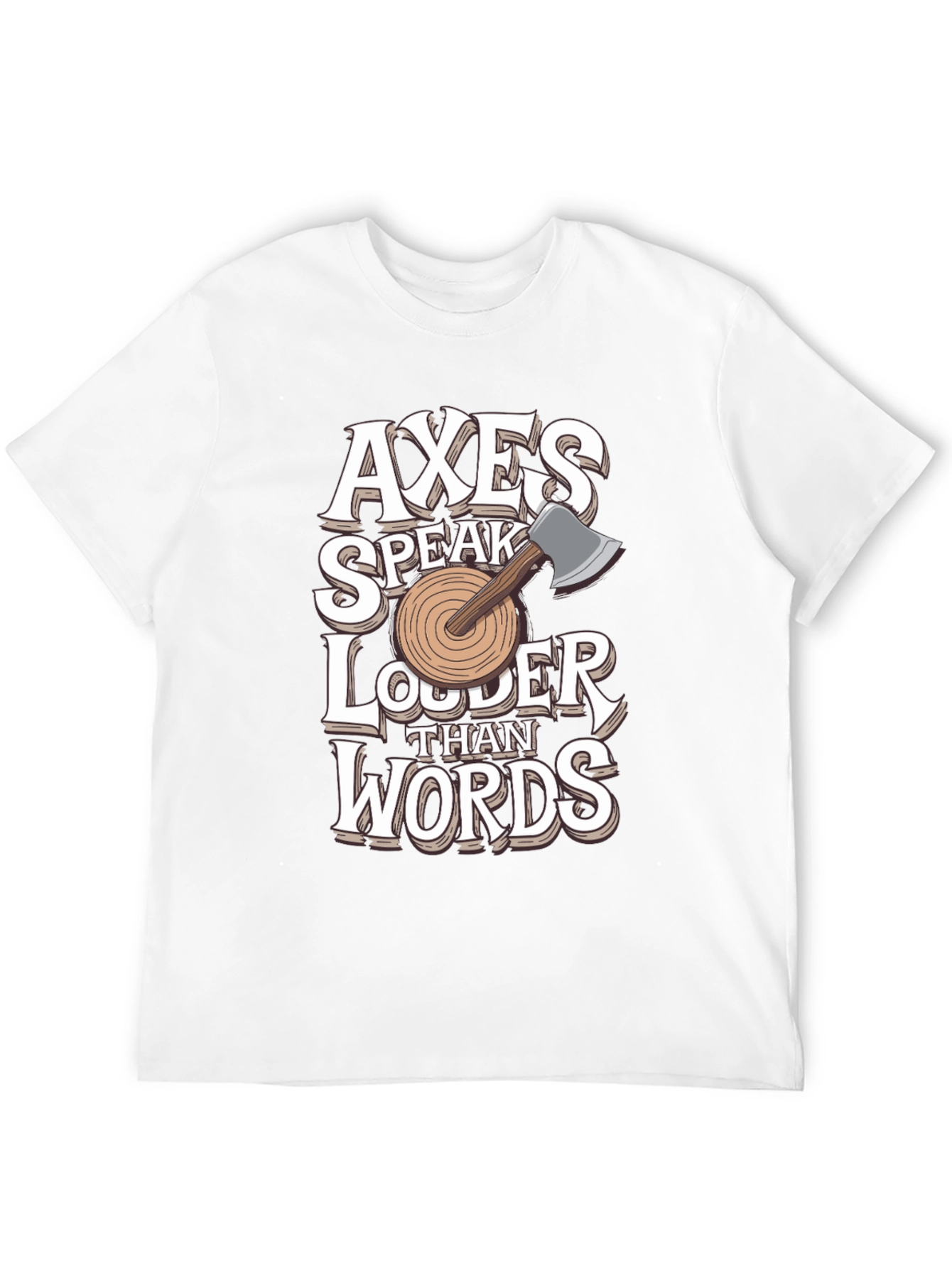 Black Axes Speak Louder Than Words Graphic Tee view 12