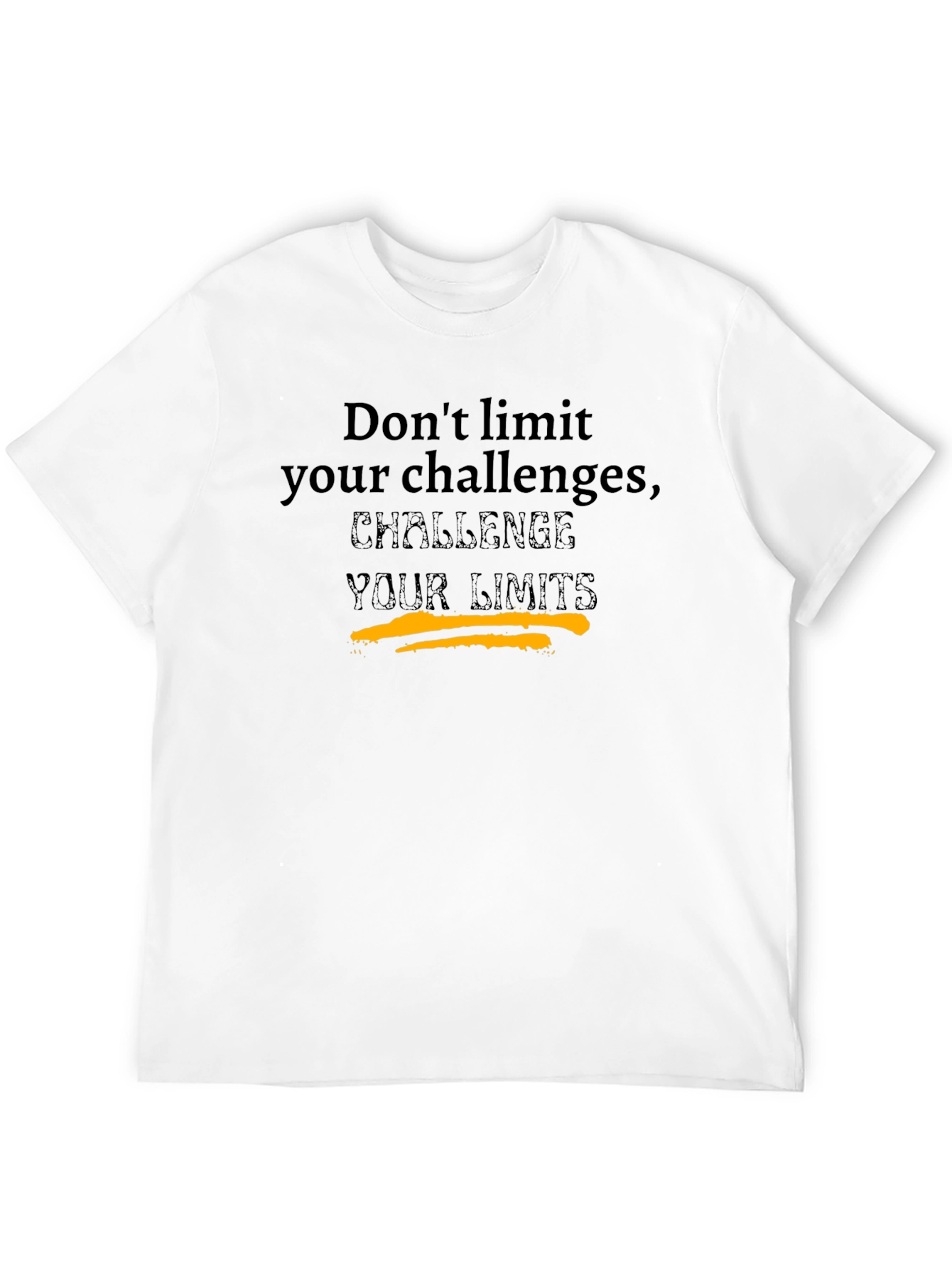 Black Challenge Your Limits Graphic T-Shirt view 12