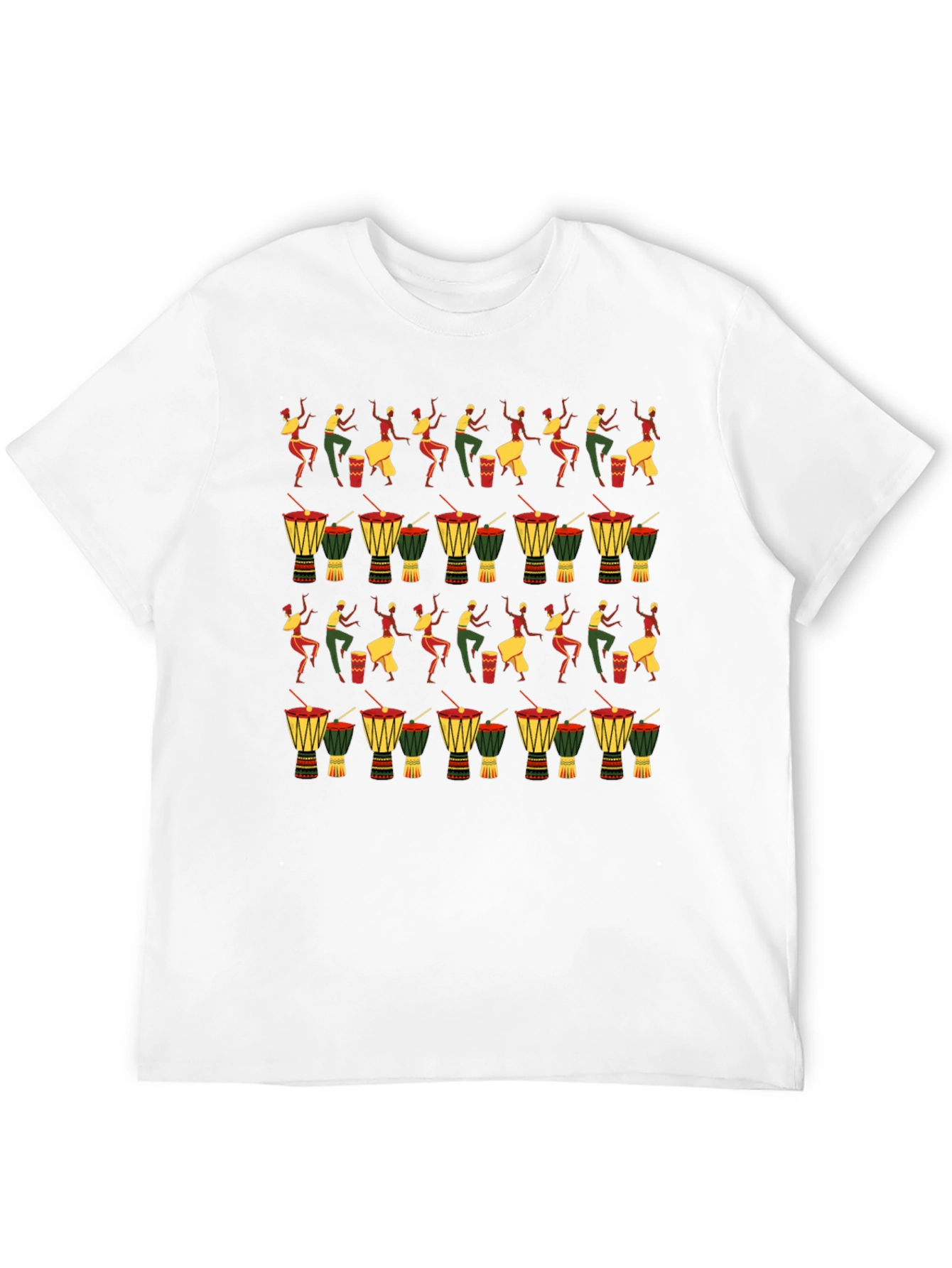 Black African Drummer Graphic Tee - Rhythm & Culture view 12