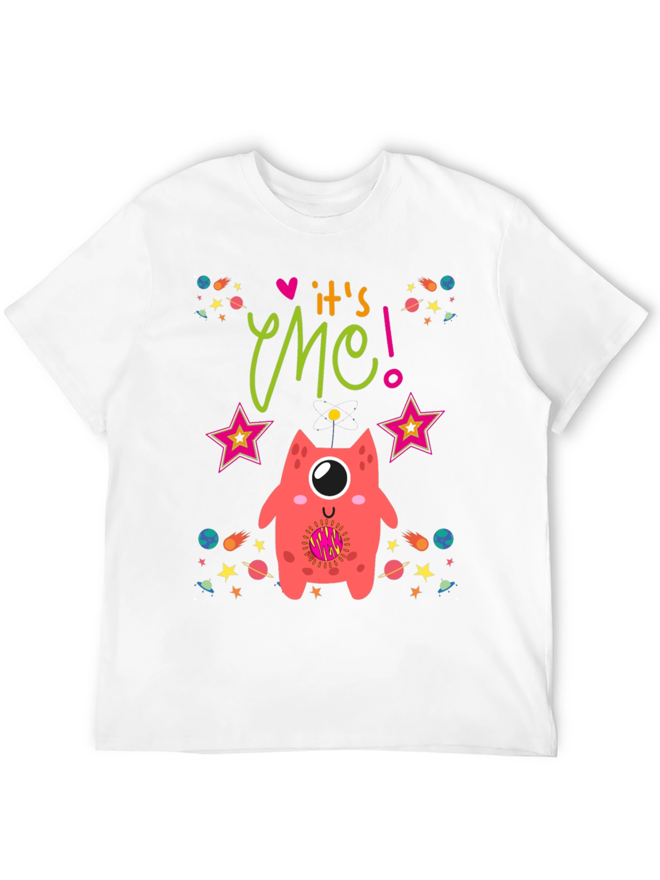 Black It's Me! Monster Graphic Tee - Space Lover view 12