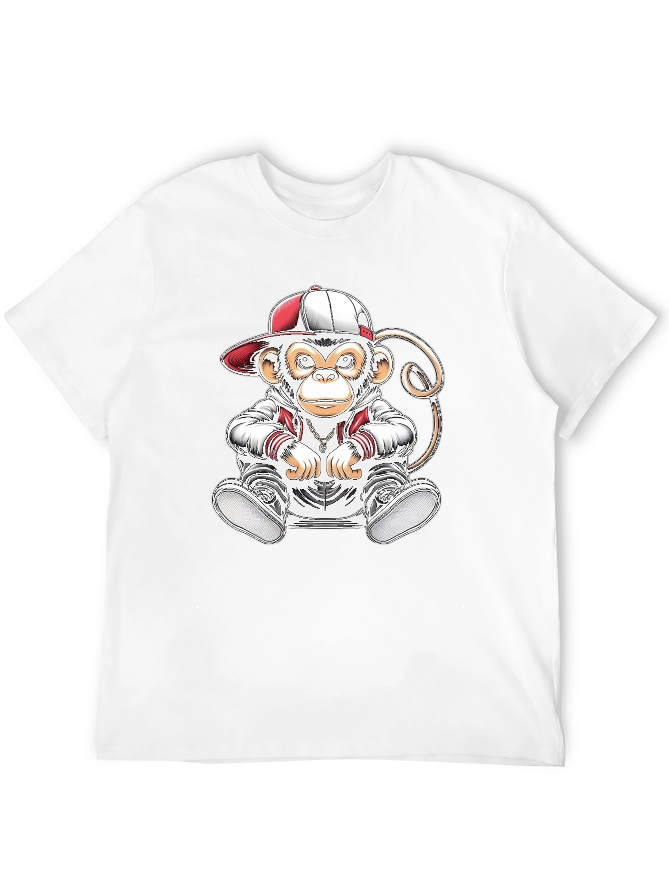 Black Cool Monkey Graphic T-Shirt - Urban Style view 12