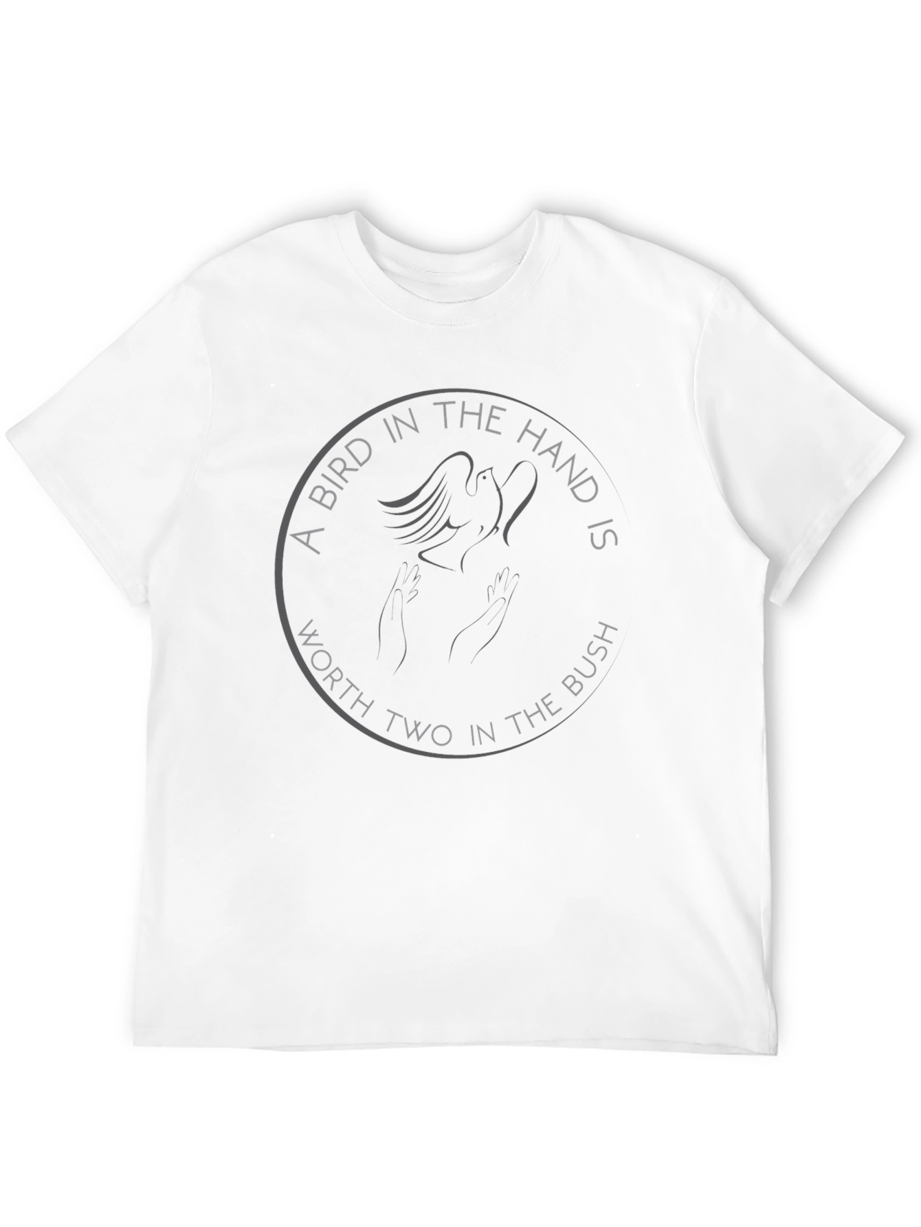 Black A Bird in the Hand T-Shirt view 12