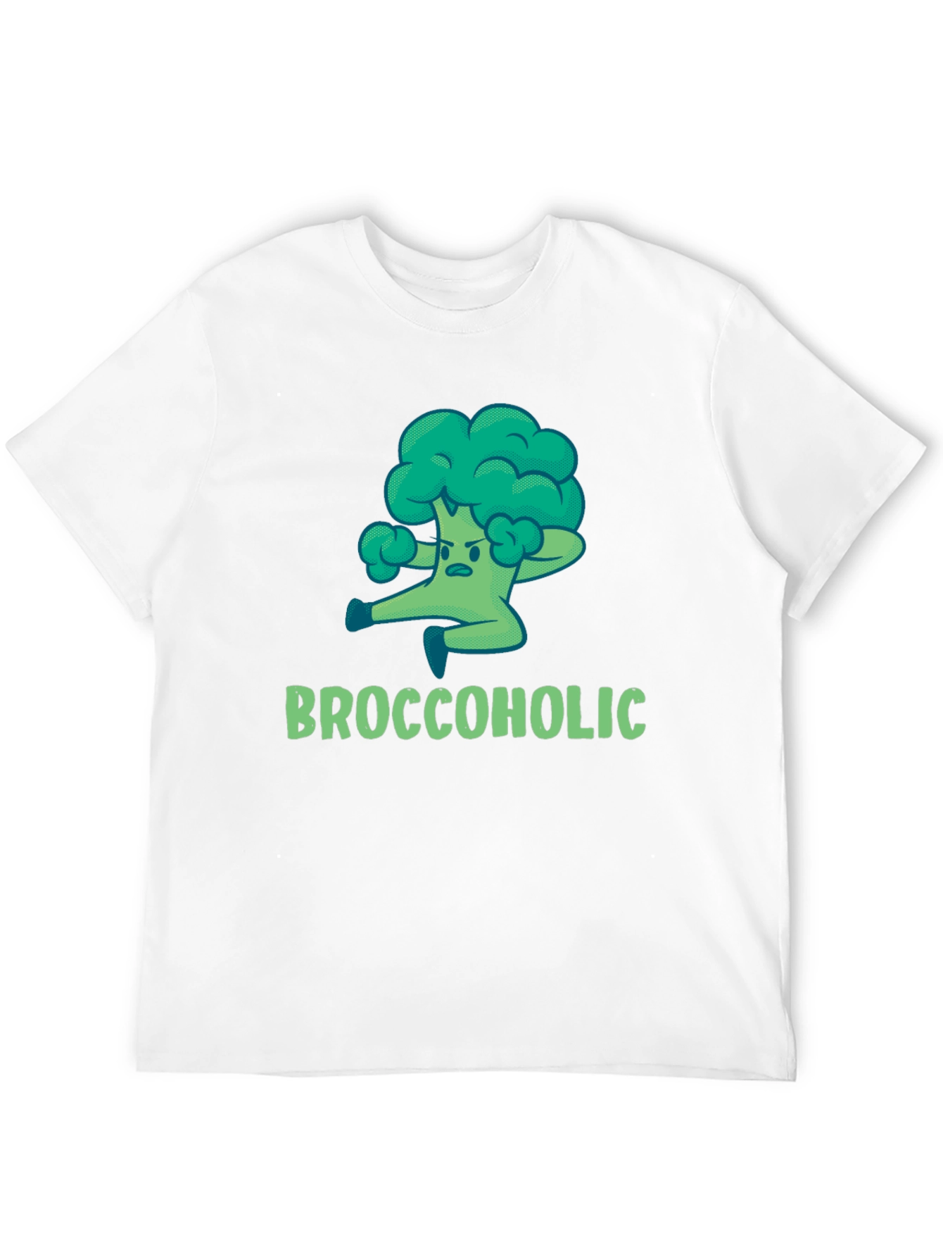 Black Broccoholic T-Shirt: Funny Broccoli Lover Tee view 12