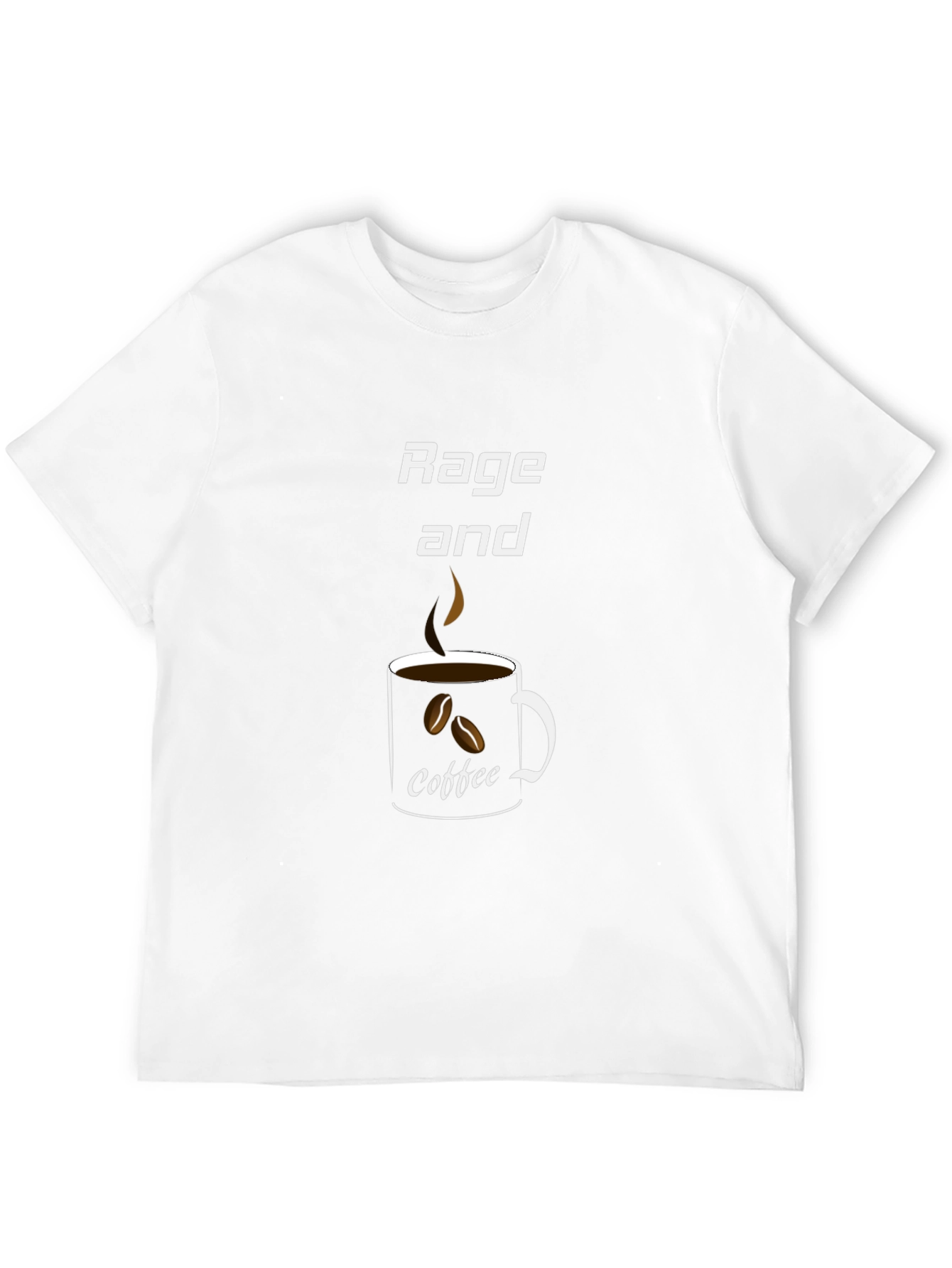 Black Rage and Coffee Graphic T-Shirt view 12