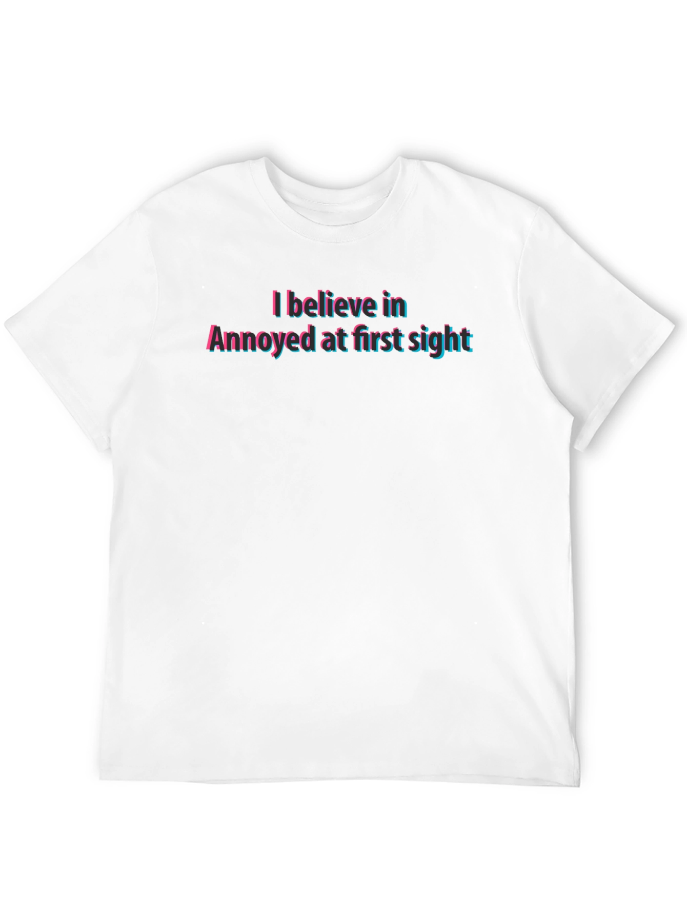 Black Annoyed at First Sight Graphic Tee view 12