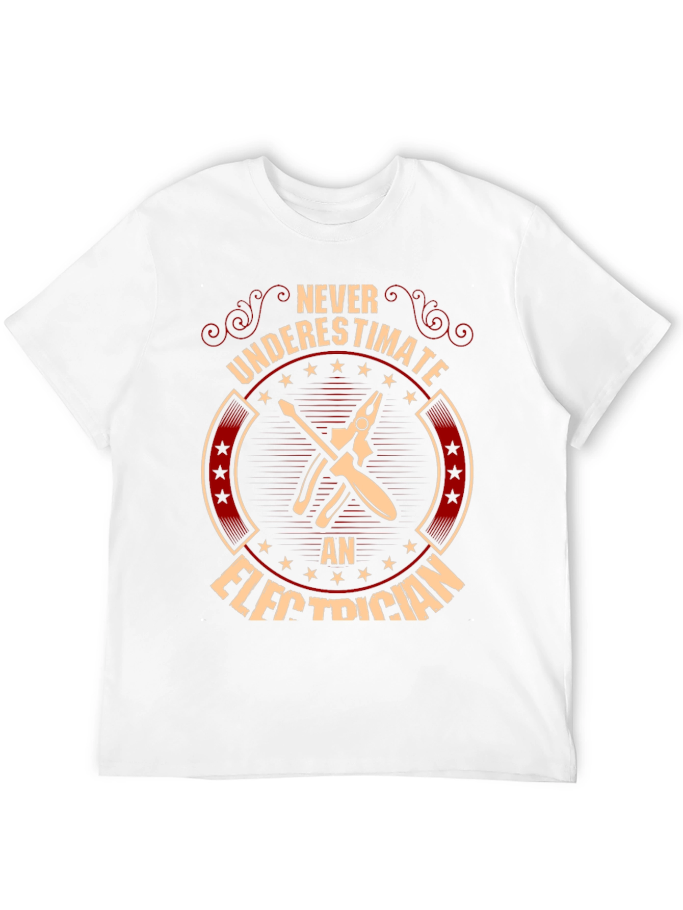 Black Electrician T-Shirt: Never Underestimate view 12