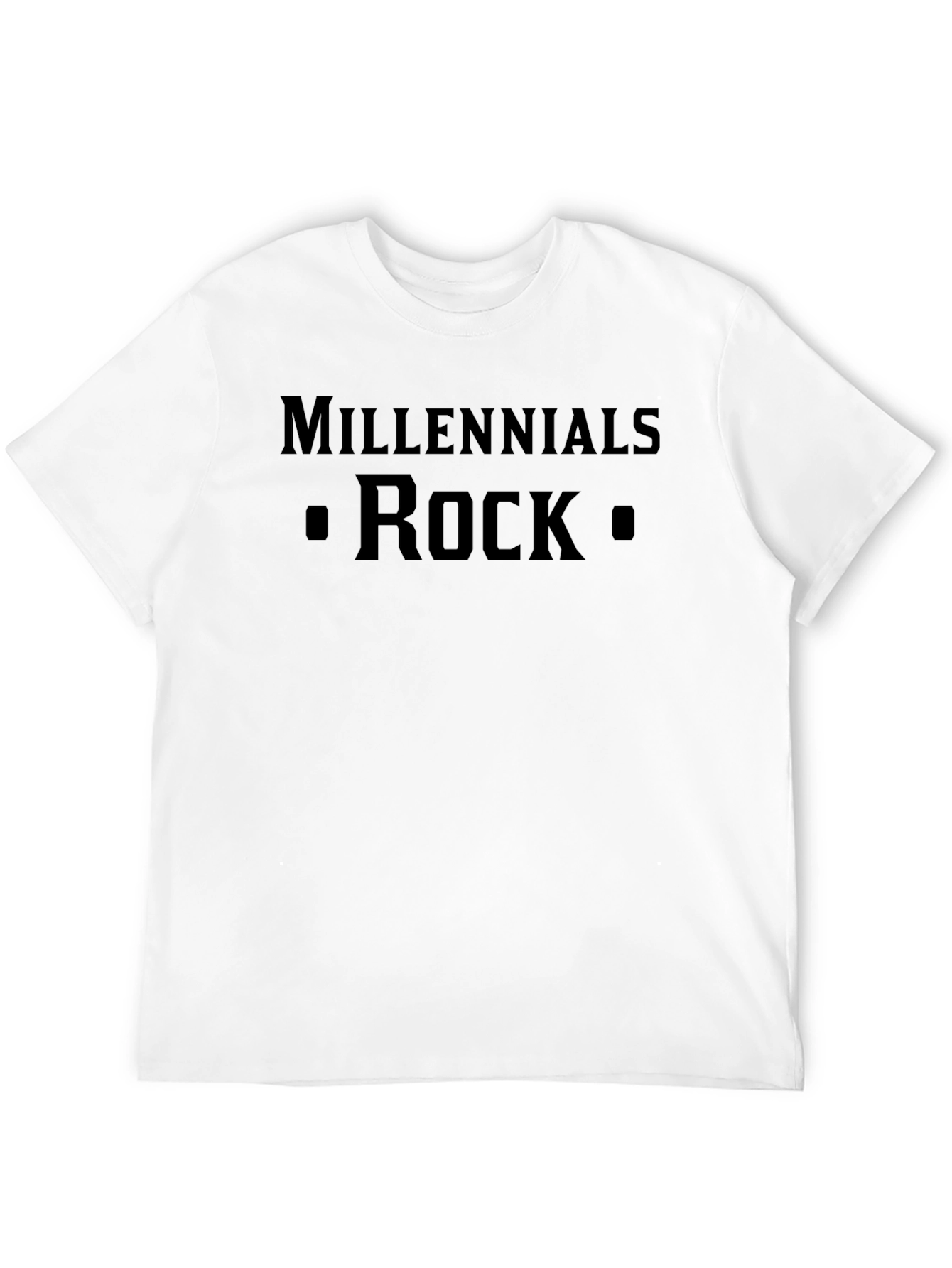 Black Millennials Rock T-Shirt - Stylish & Comfortable view 12
