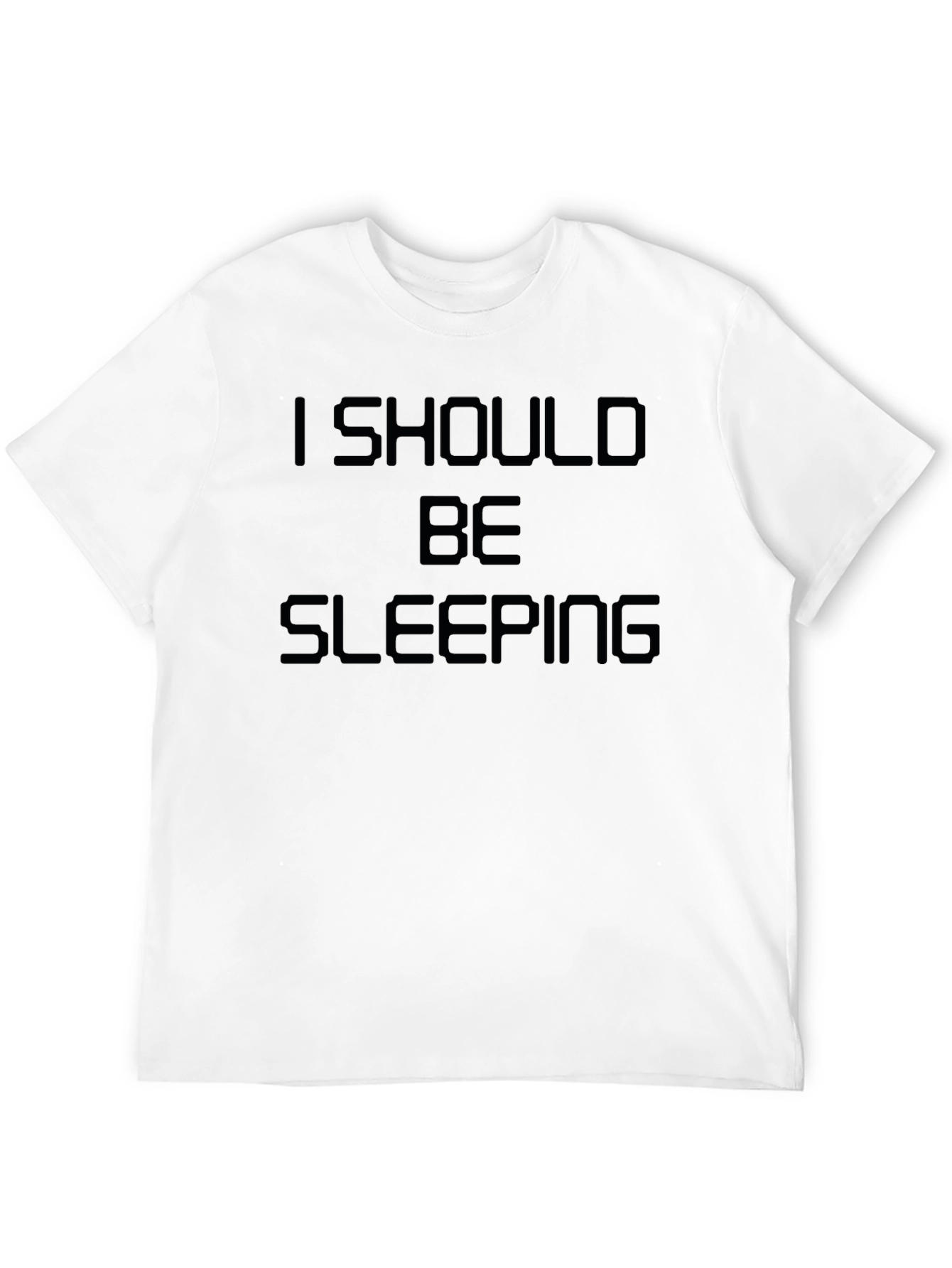Black I Should Be Sleeping Funny Graphic Tee view 12