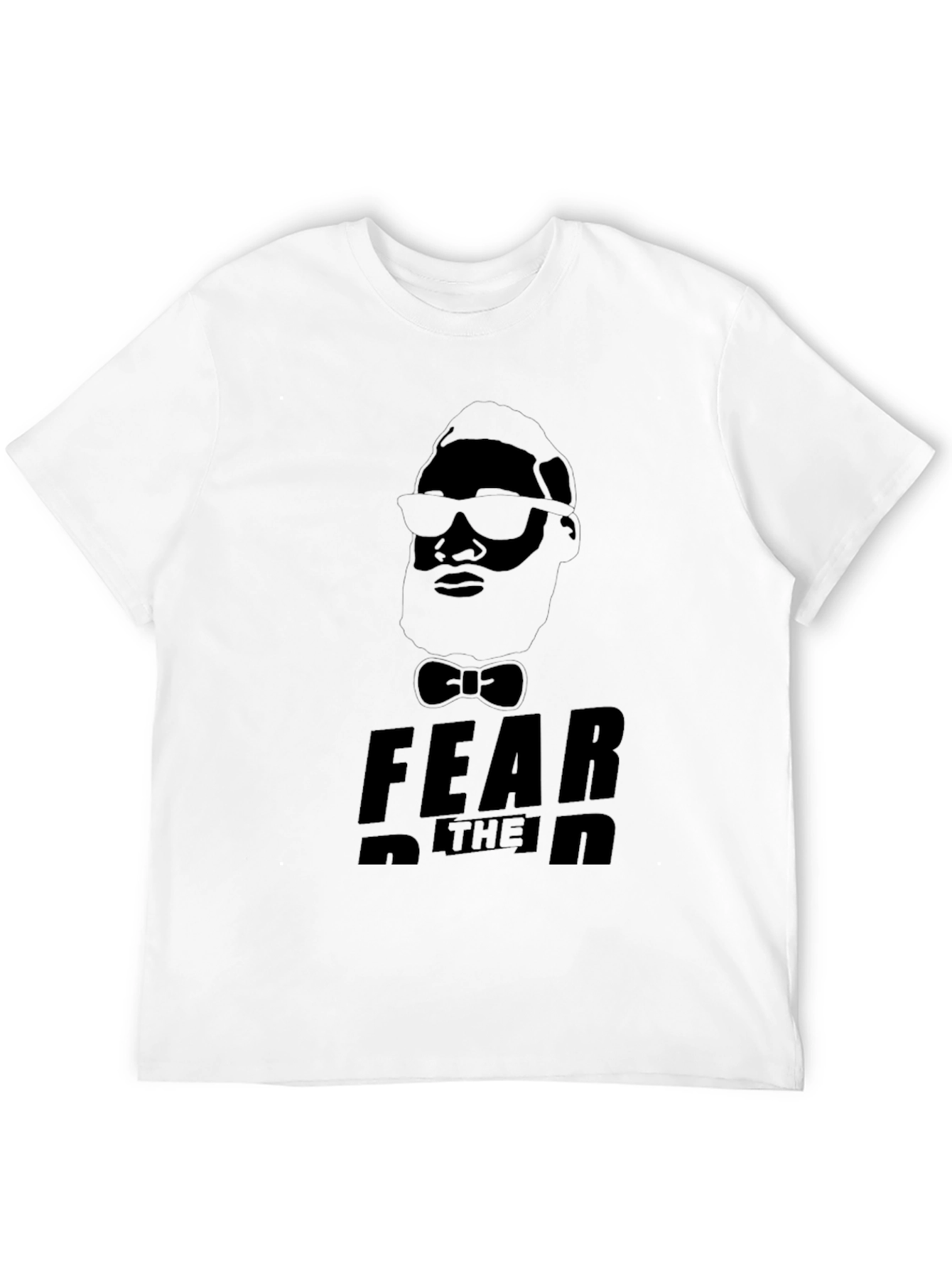 Black Fear the Beard T-Shirt - Graphic Print Tee view 12