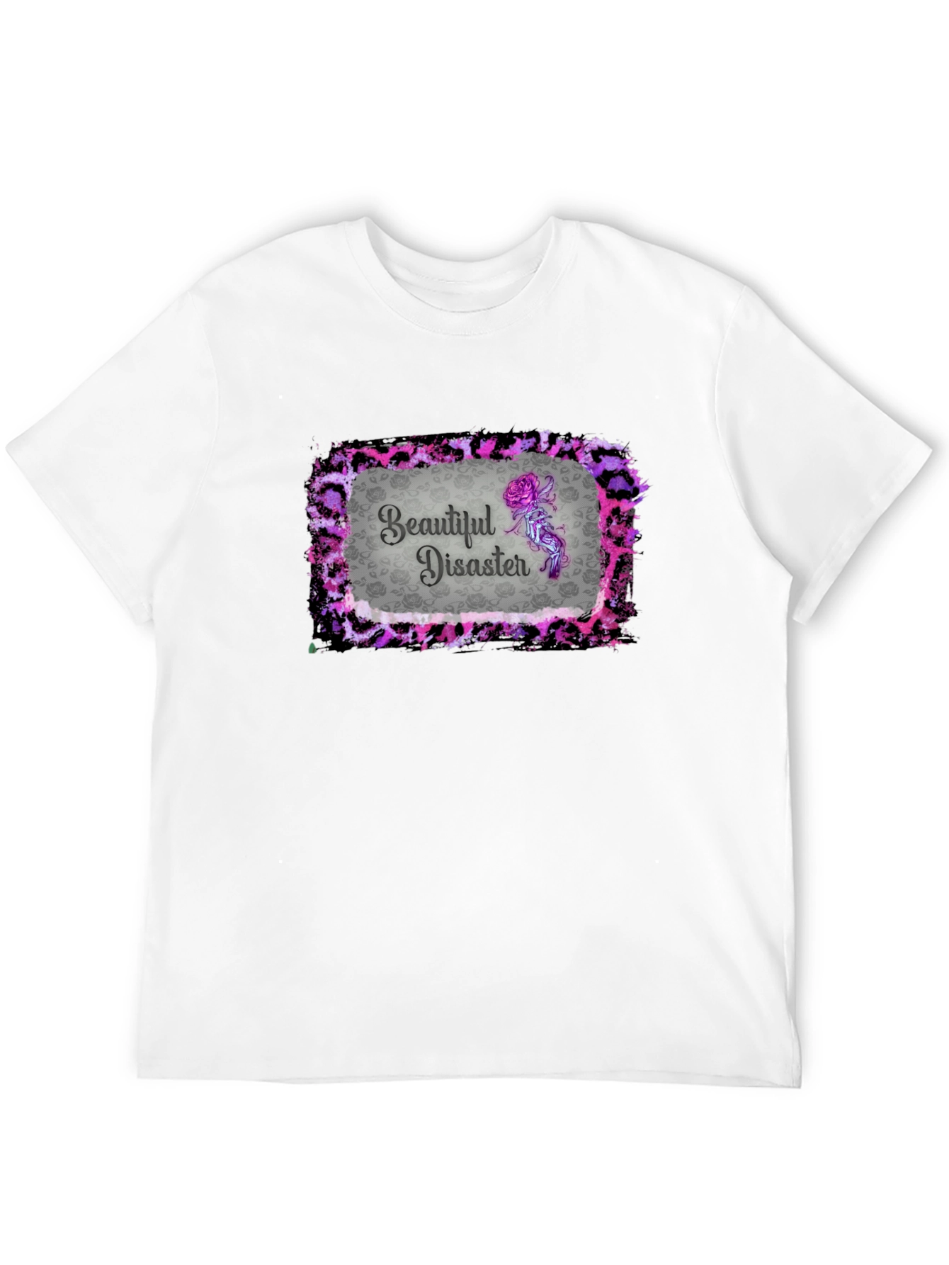 Black Beautiful Disaster Graphic Tee - Unique Design view 12