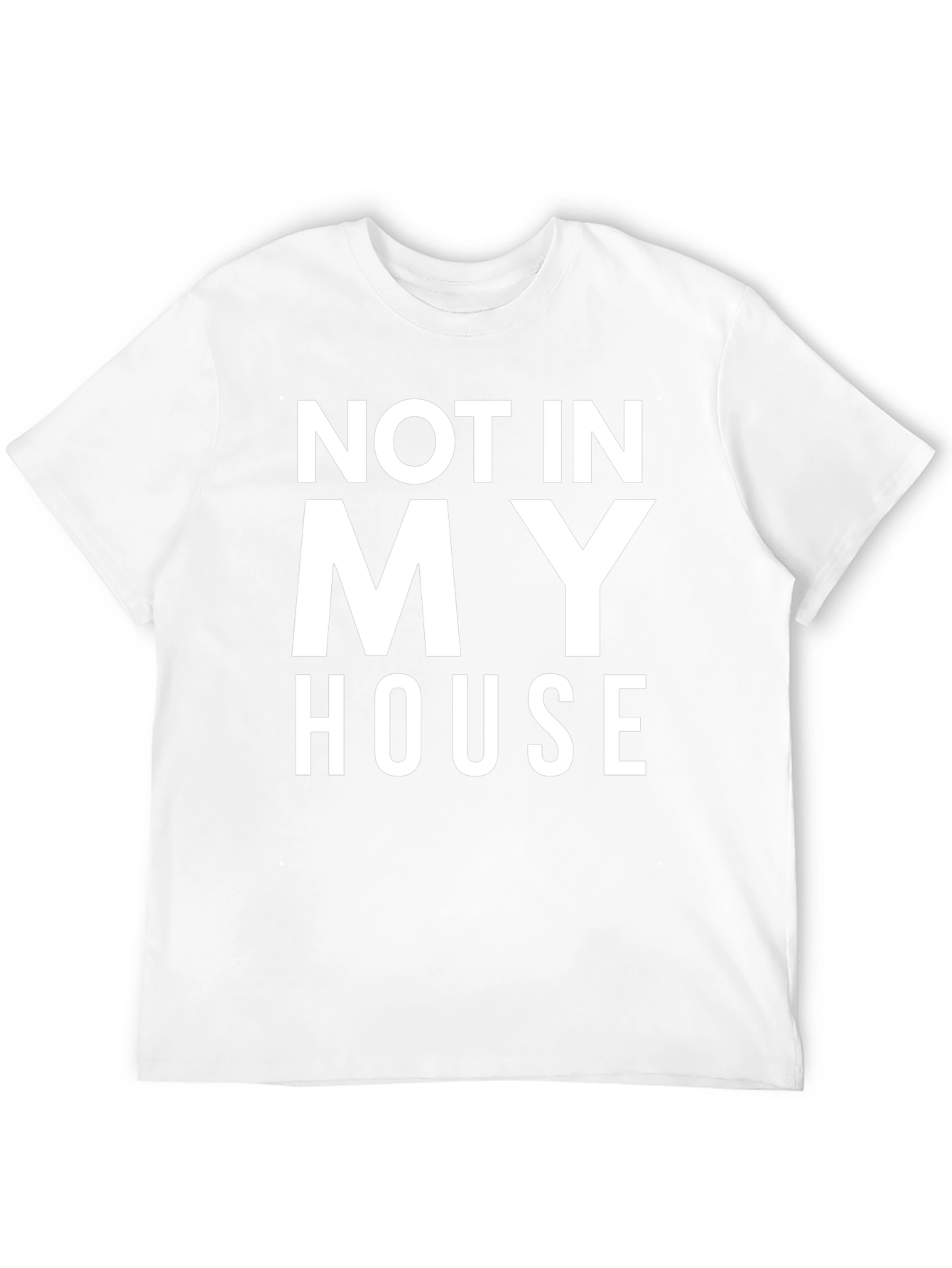 Black Not In My House T-Shirt - Bold Statement Tee view 12