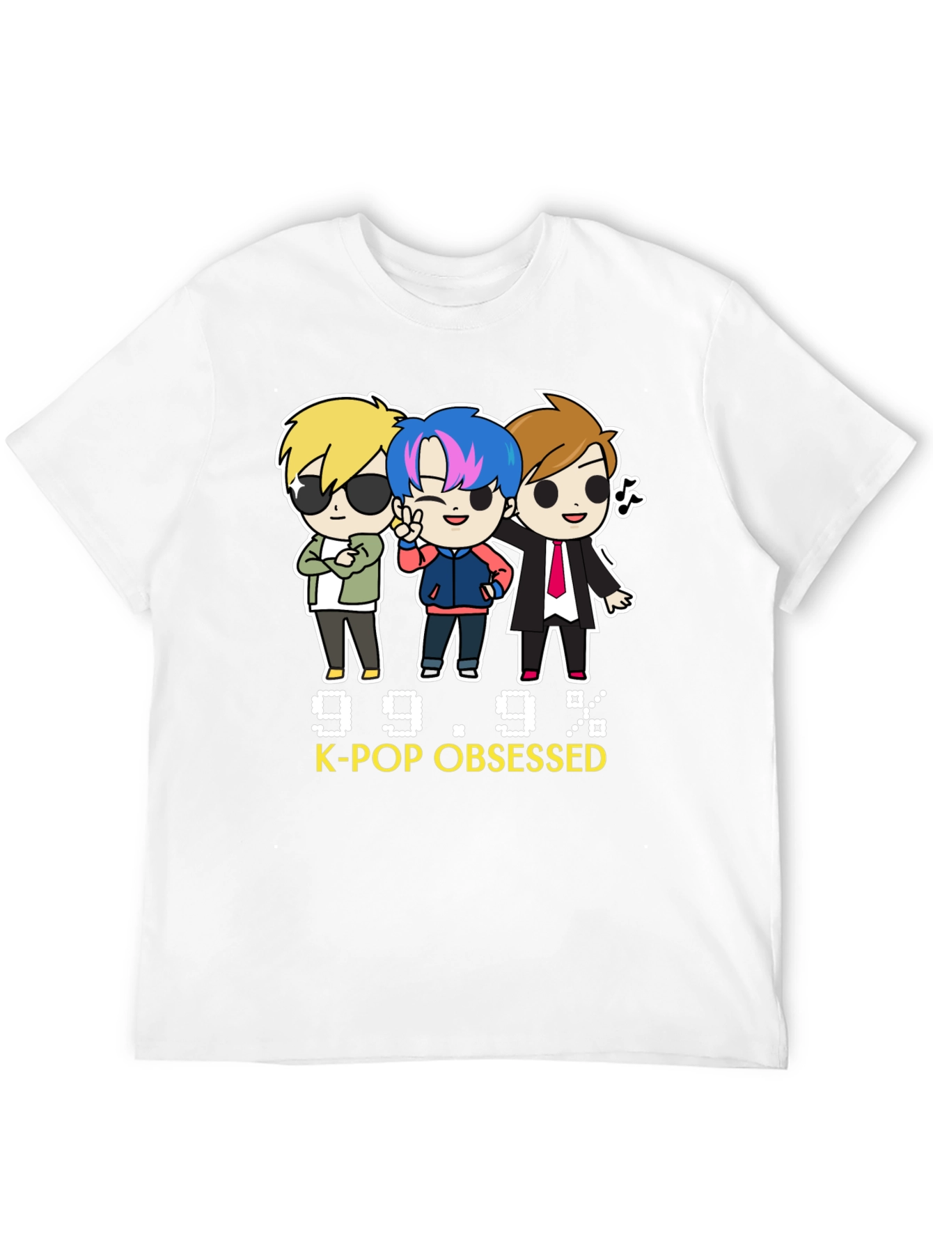 Black K-Pop Obsessed Black Graphic Tee view 12
