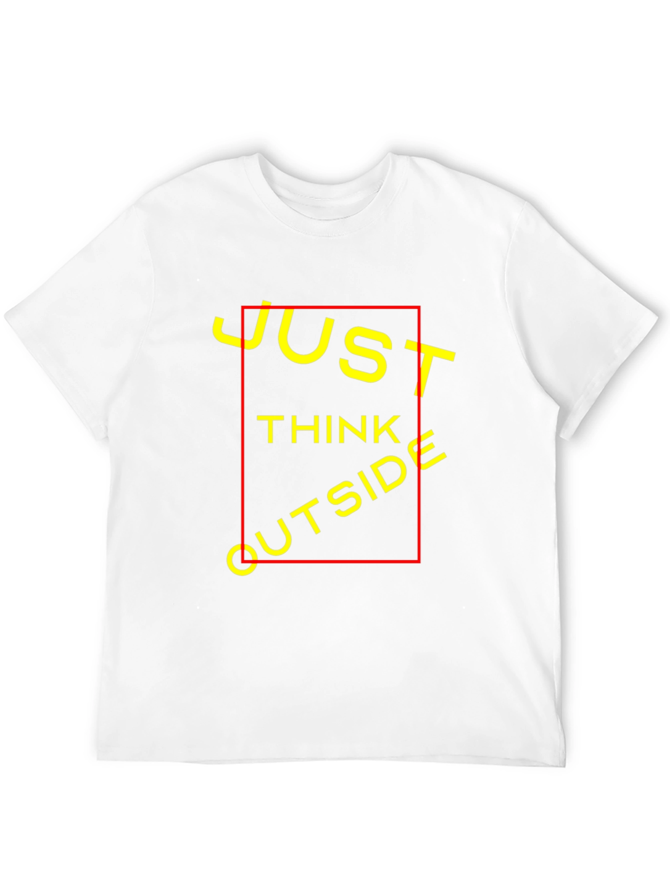 Black Just Think Outside T-Shirt - Black Crew Neck view 12