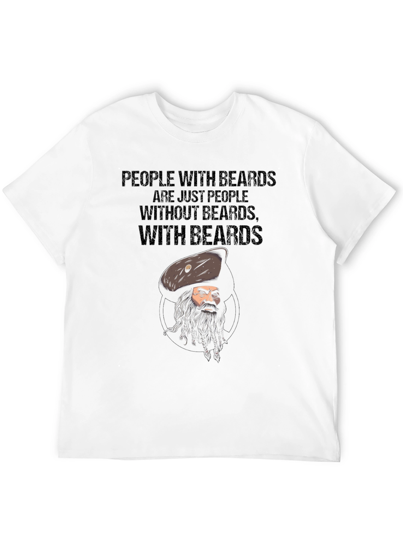 Black Bearded People Graphic Tee view 12