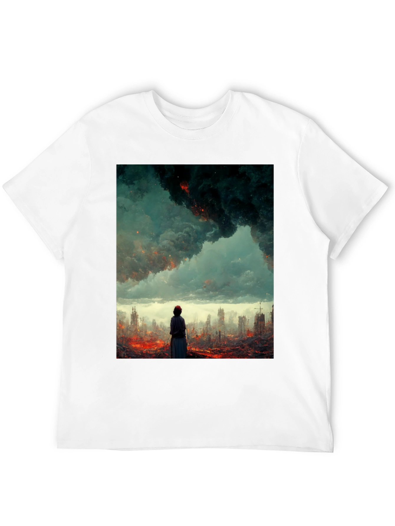 Black Apocalyptic Vision Graphic Tee - Black view 12
