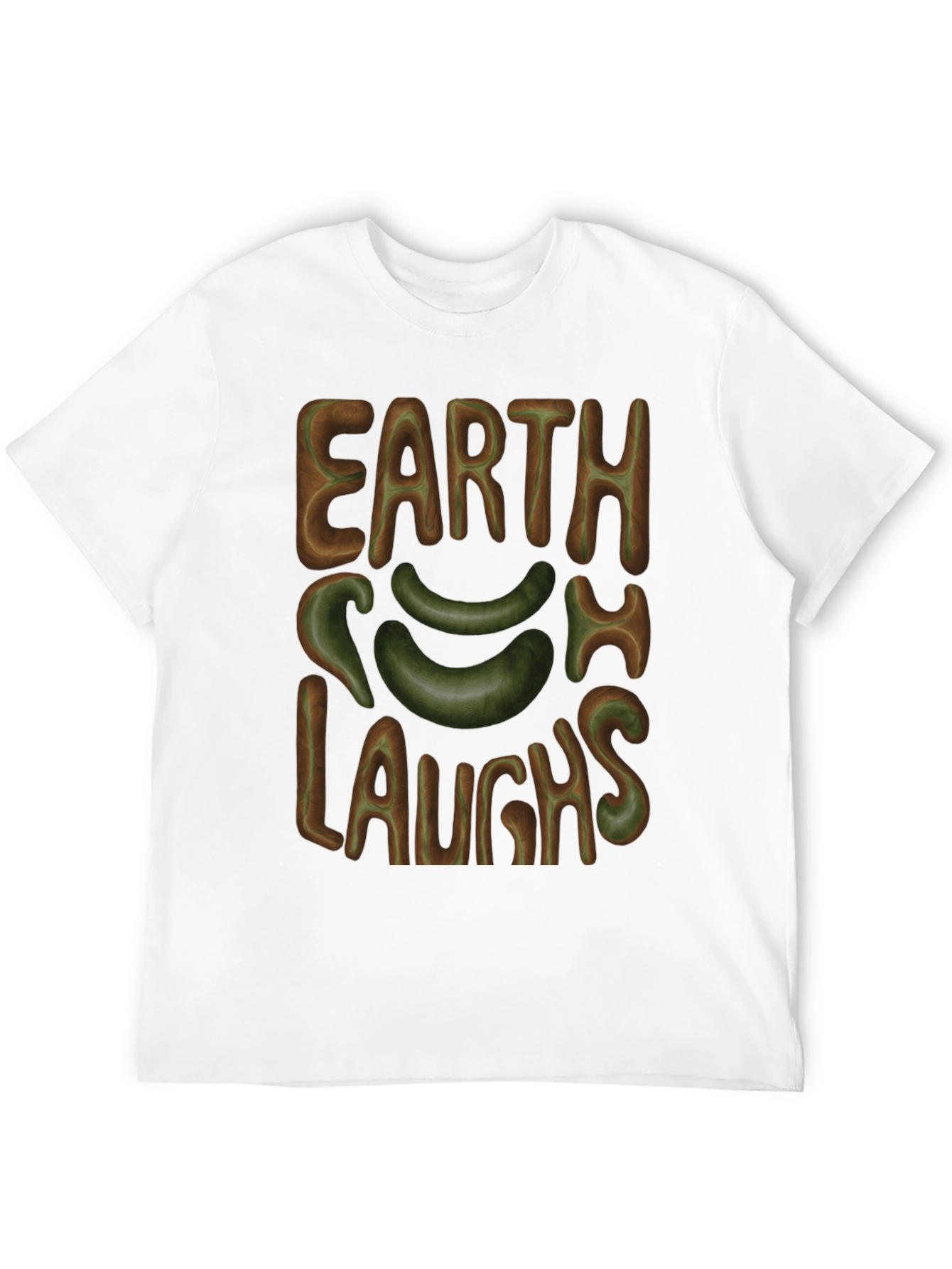 Black Earth Laughs T-Shirt - Graphic Tee view 12