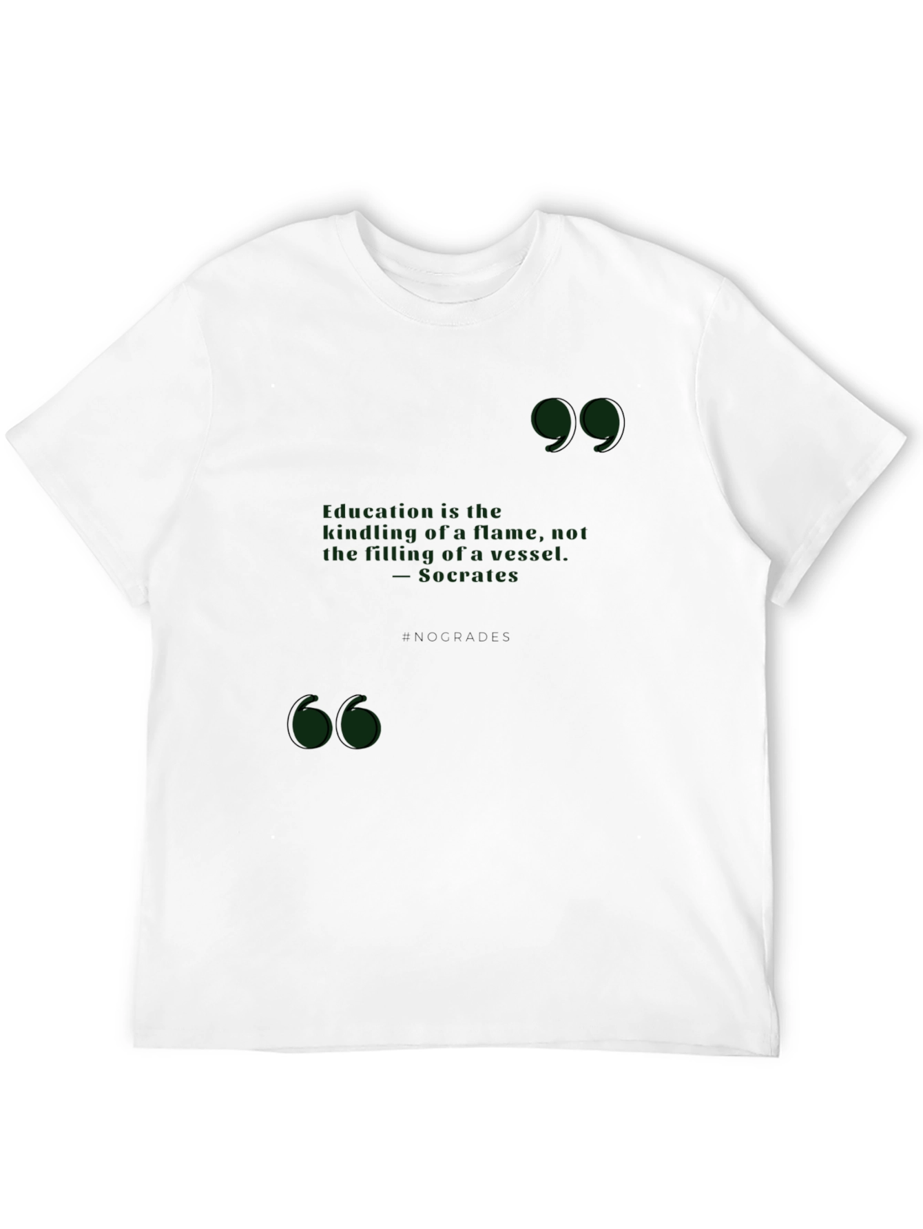 Black Philosophical Socrates Quote T-Shirt - Education Gift view 12